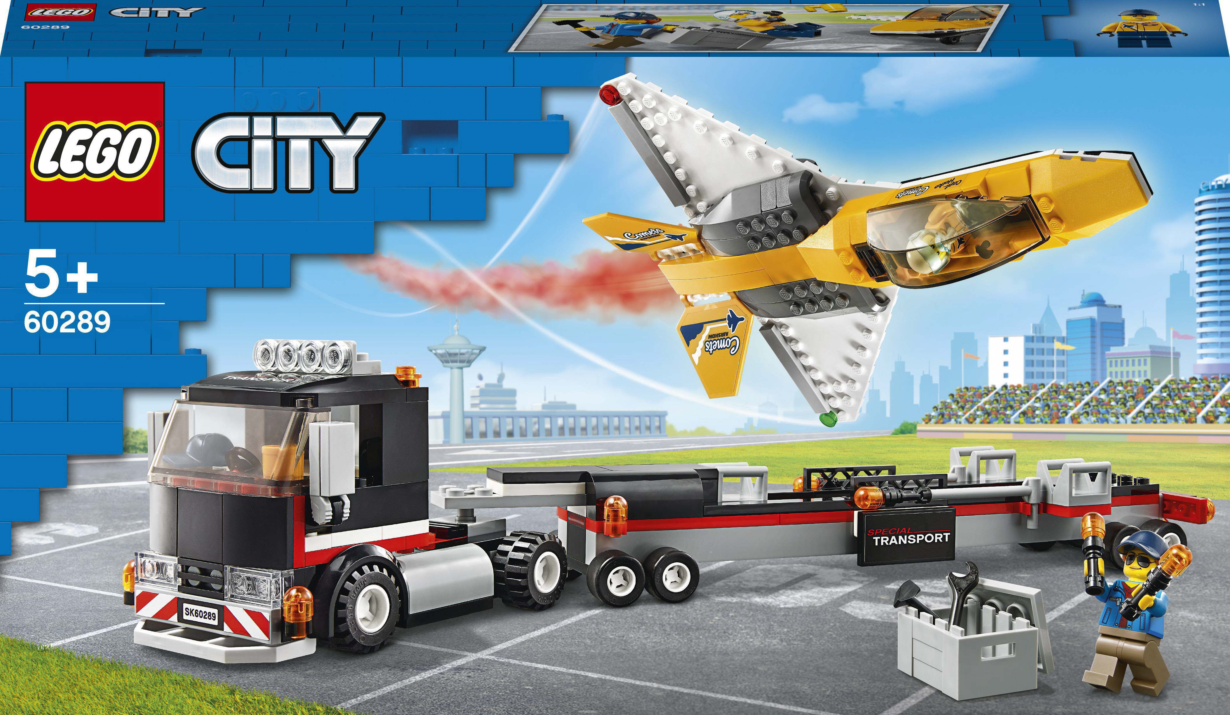 

Конструктор LEGO City Транспортировка самолёта на авиашоу (60289)