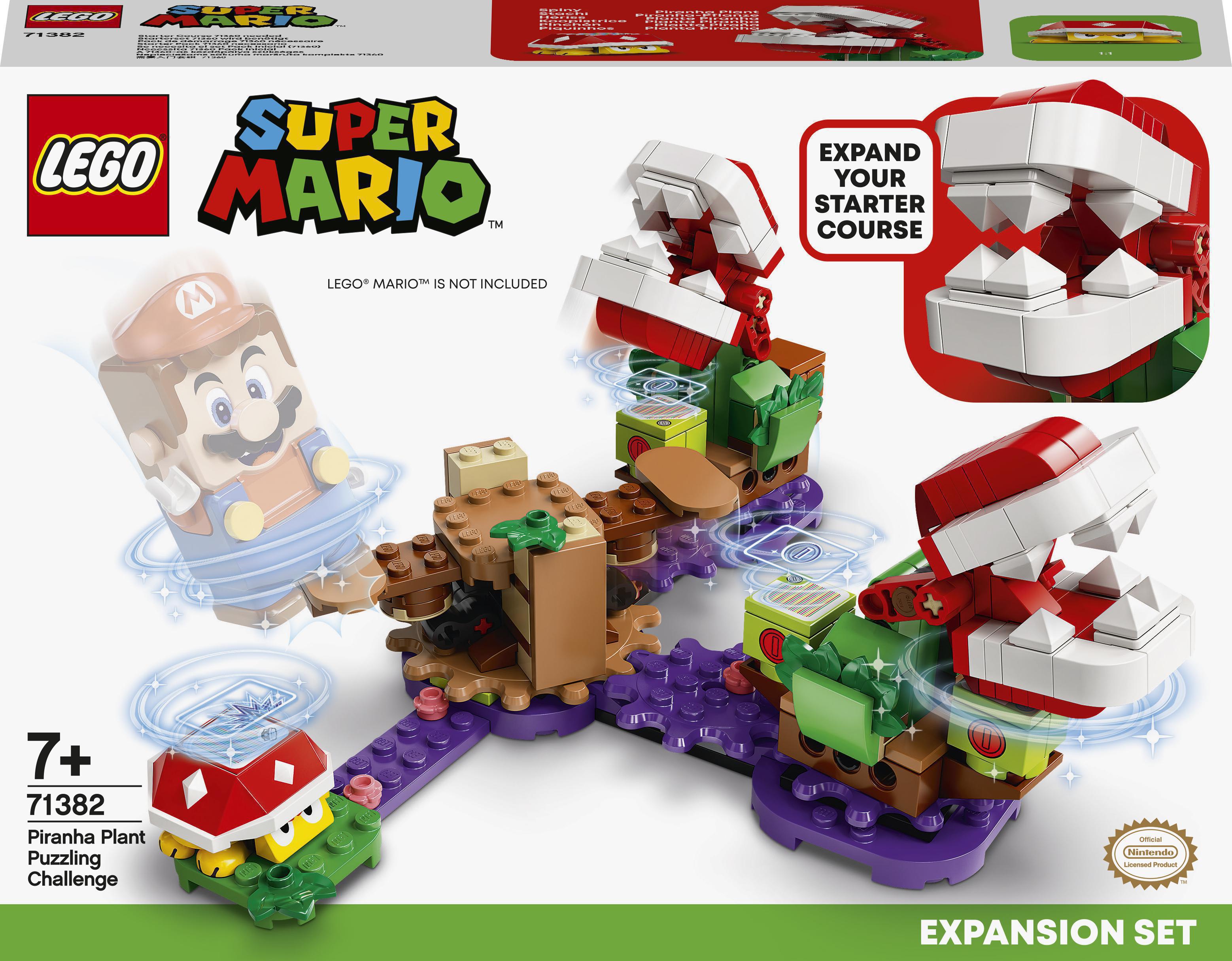 Акція на Конструктор LEGO Super Mario Дополнительный набор «Загадочное испытание растения-пираньи» (71382) від Будинок іграшок