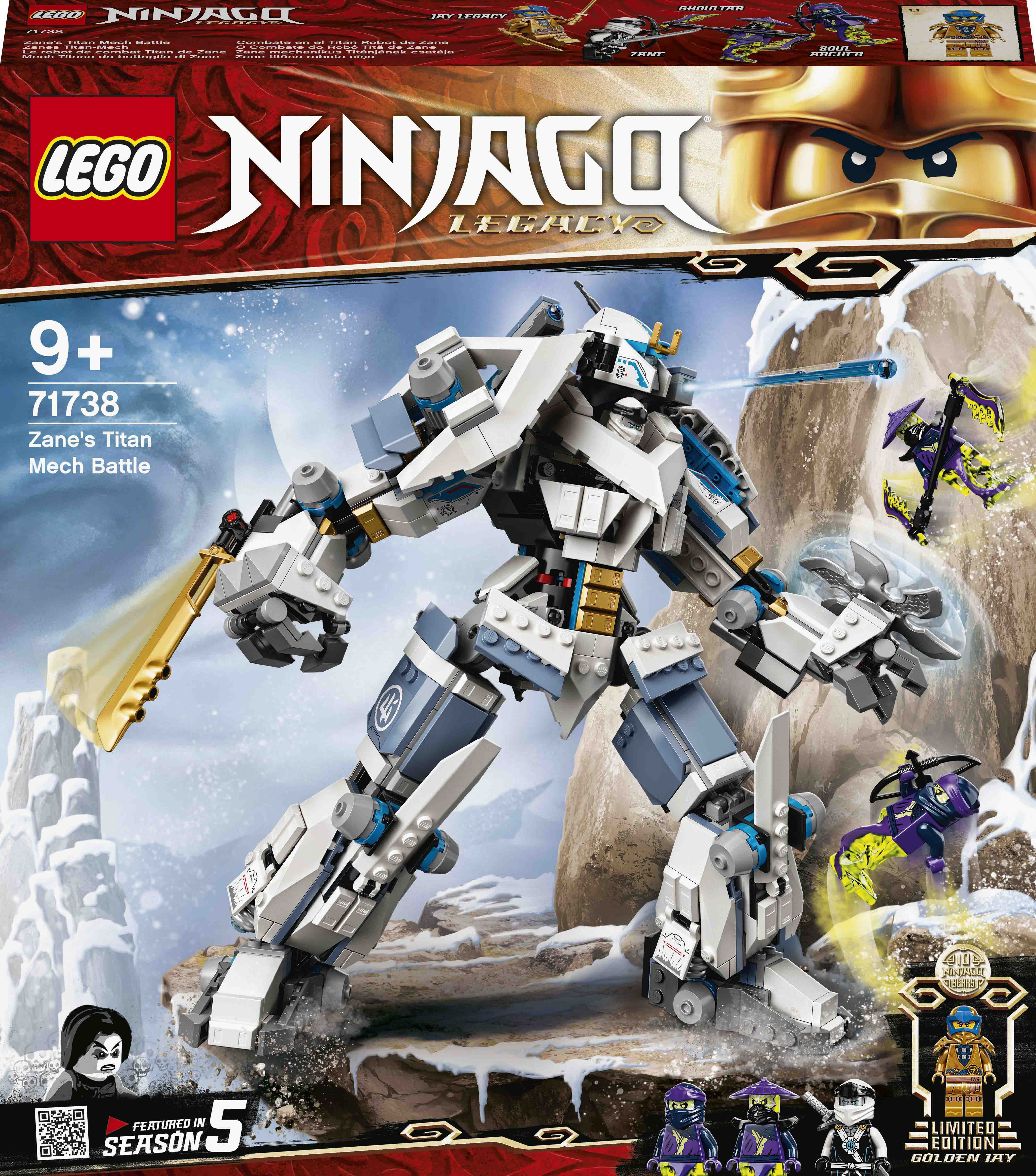 

Конструктор LEGO NINJAGO Битва робота-титана Зейна (71738)