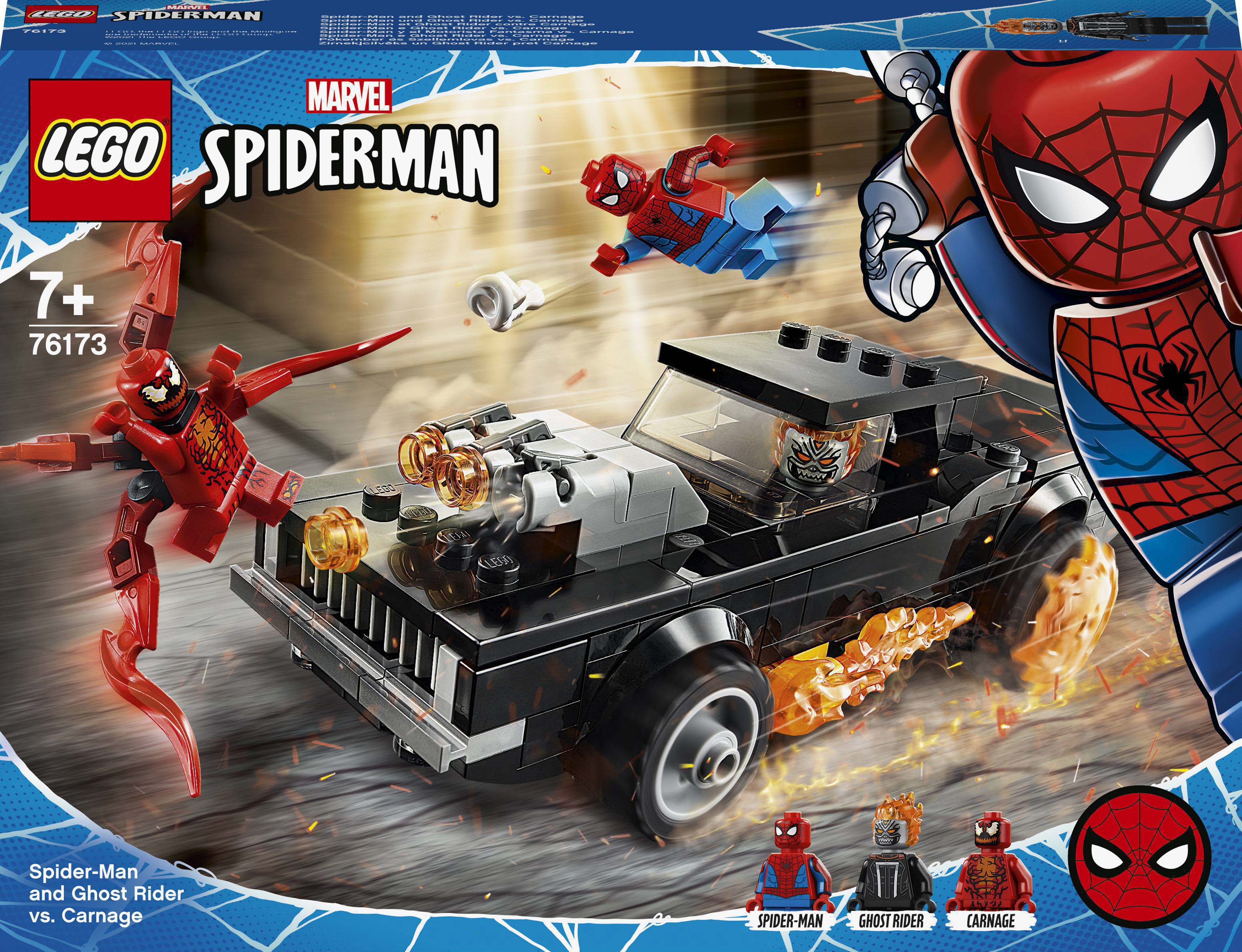 

Конструктор LEGO Super Heroes Marvel Spider-Man Человек-Паук и Призрачный Гонщик против Карнажа (76173)