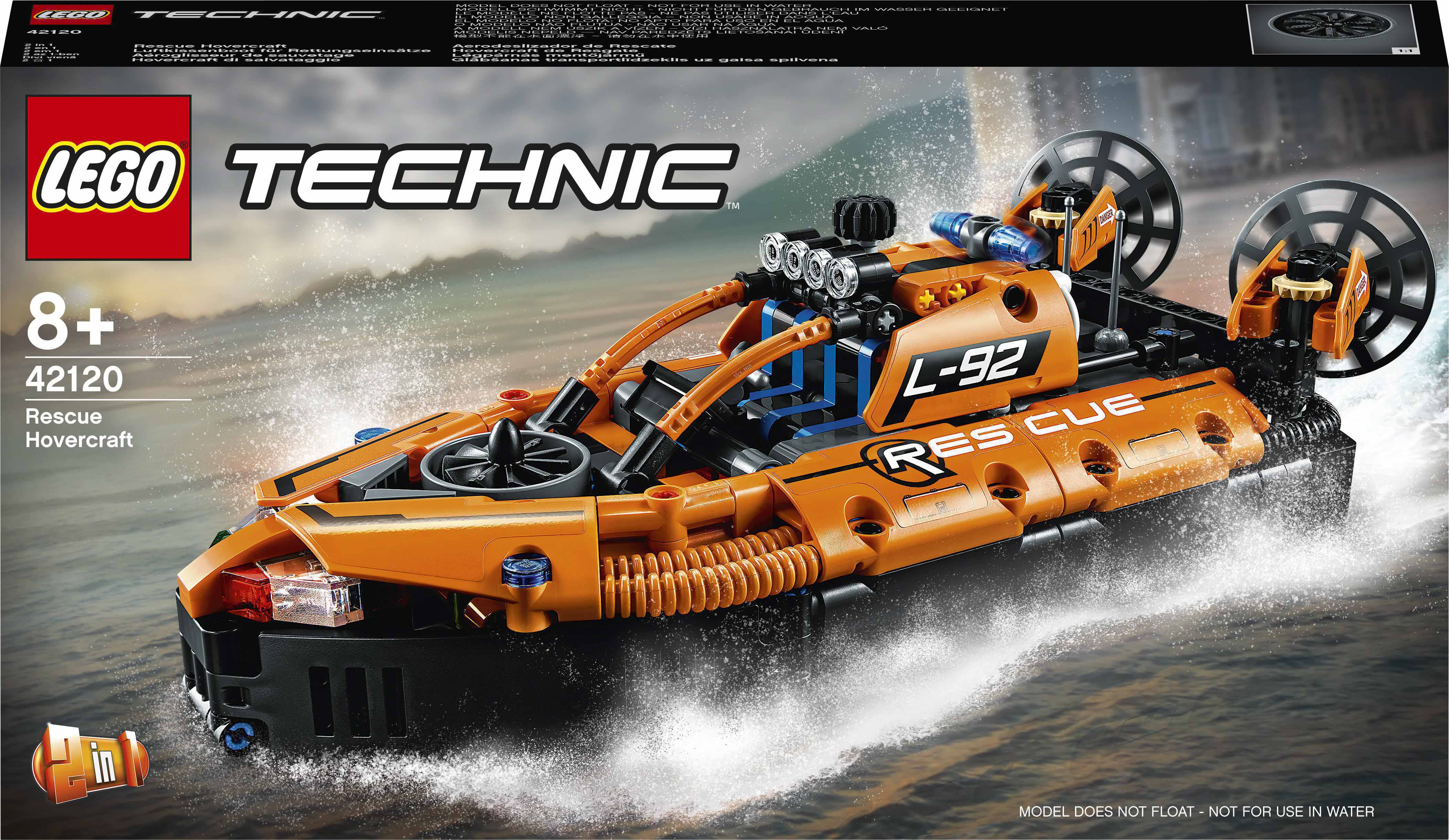 

Конструктор LEGO Technic Спасательное судно на воздушной подушке (42120)