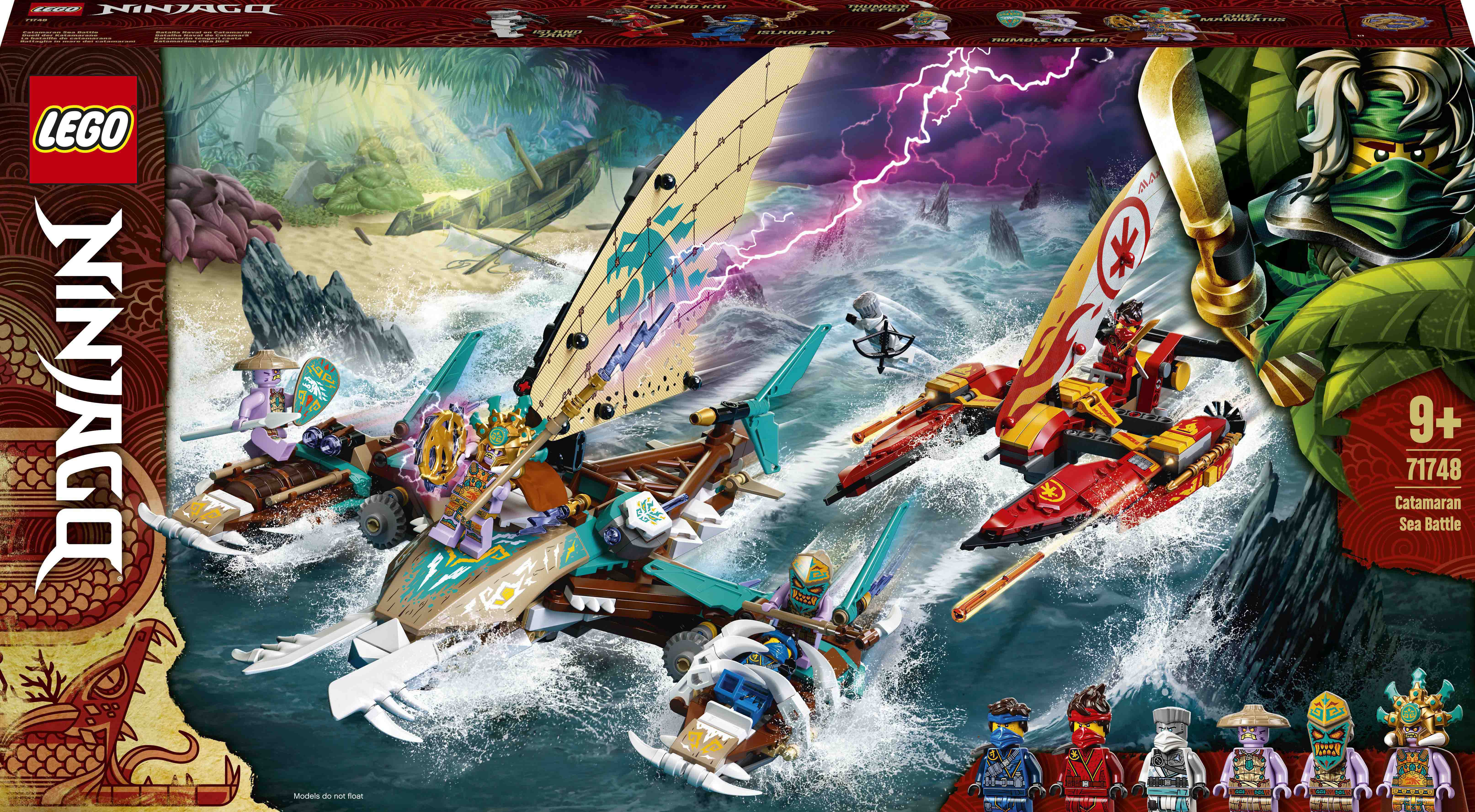 

Конструктор LEGO NINJAGO Морская битва на катамаране (71748)