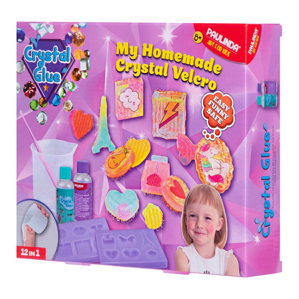 

Набір для творчості Paulinda Crystal glue Брошки 12 в 1 (PL-199640)