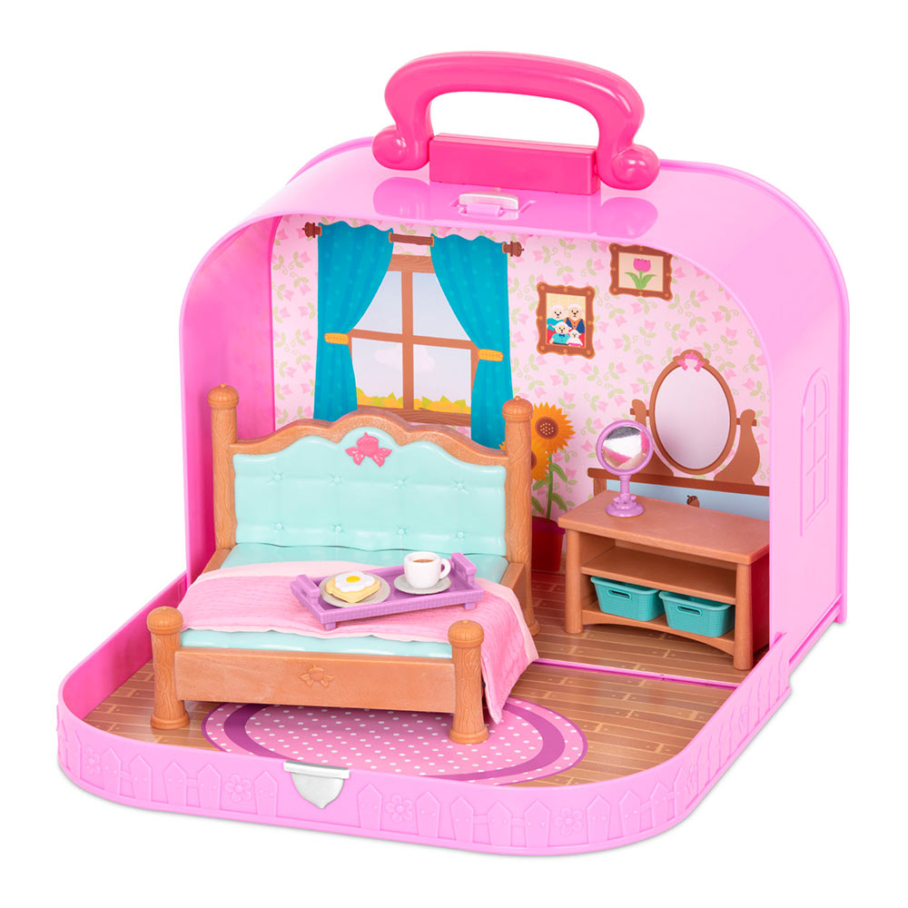 Акция на Кейс Li'l Woodzeez Кейс фіолетовий Спальня (WZ6598Z) от Будинок іграшок