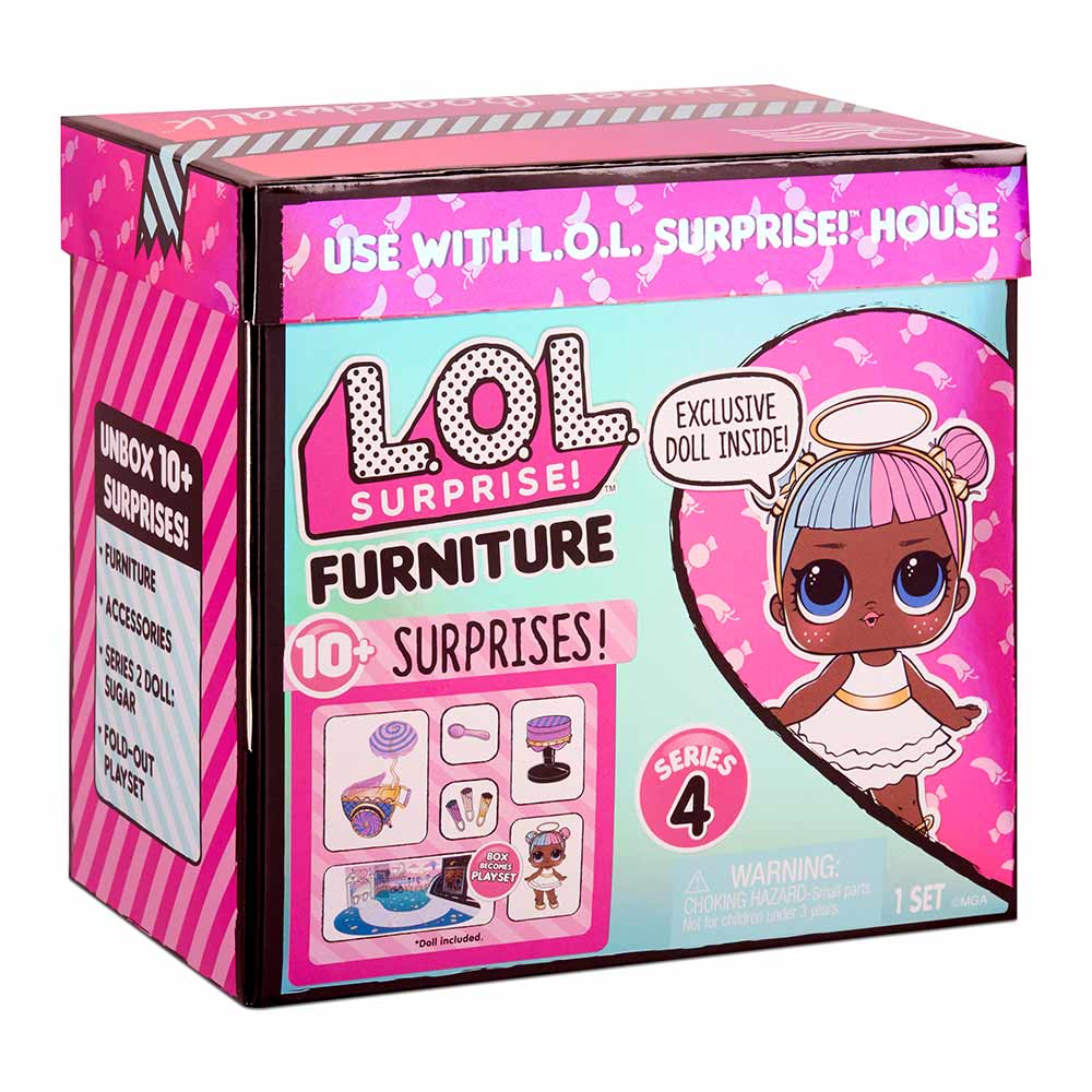 

Набор-сюрприз LOL Surprise Furniture Леди-Сахар с тележкой сладостей (572626)