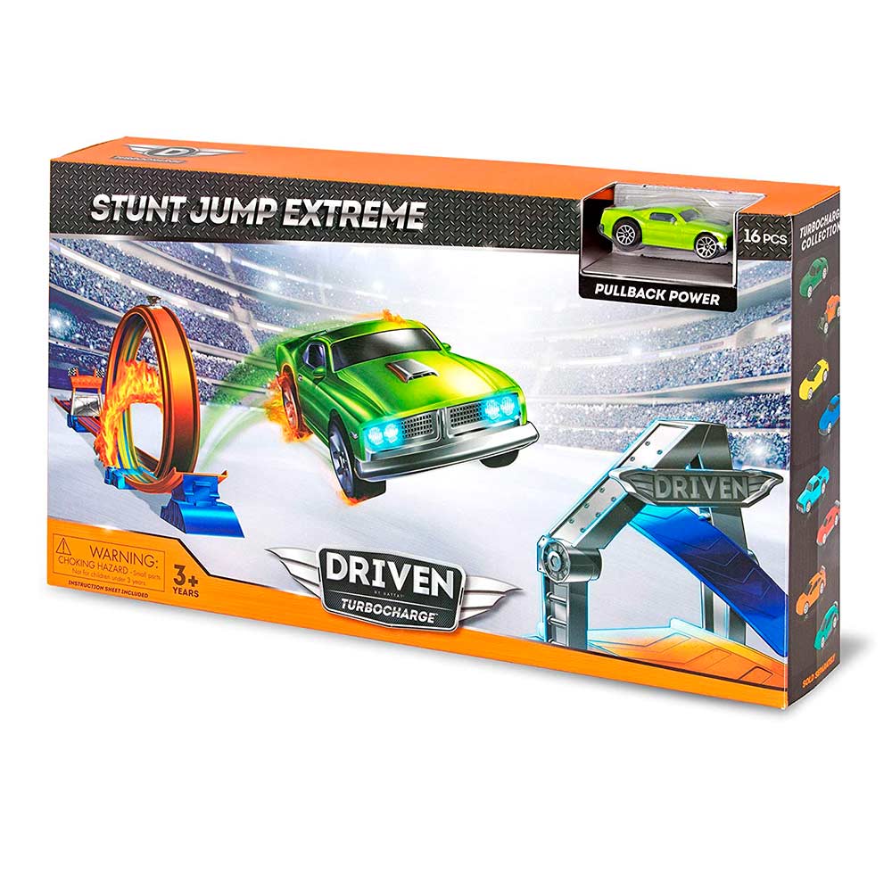 

Автотрек Driven Turbocharge Stunt jump extreme 16 эл. (WH1112Z)