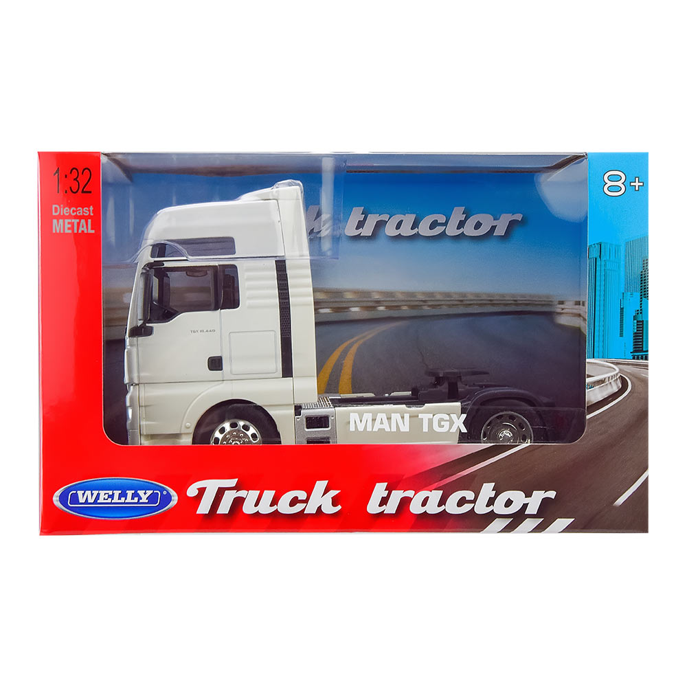 

Автомодель Welly MAN TGX 1:32 белая (32650S-W/1)