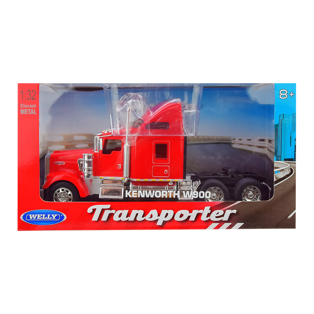 

Автомодель Welly Kenworth W900 Tractor 1:32 красная (32660W/2)