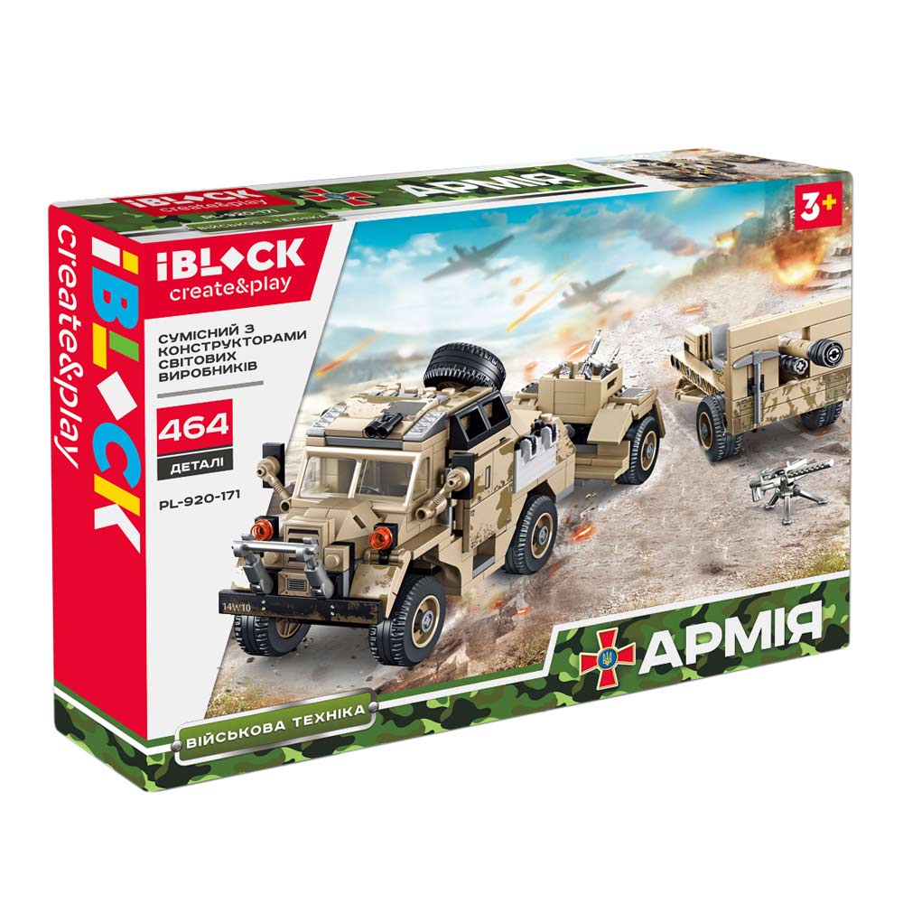 

Конструктор IBLOCK Армия Английская артиллерийская группа WWII (PL-920-171)