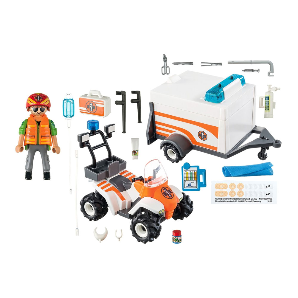 

Конструктор Playmobil City Life Квадроцикл МЧС с прицепом (70053)