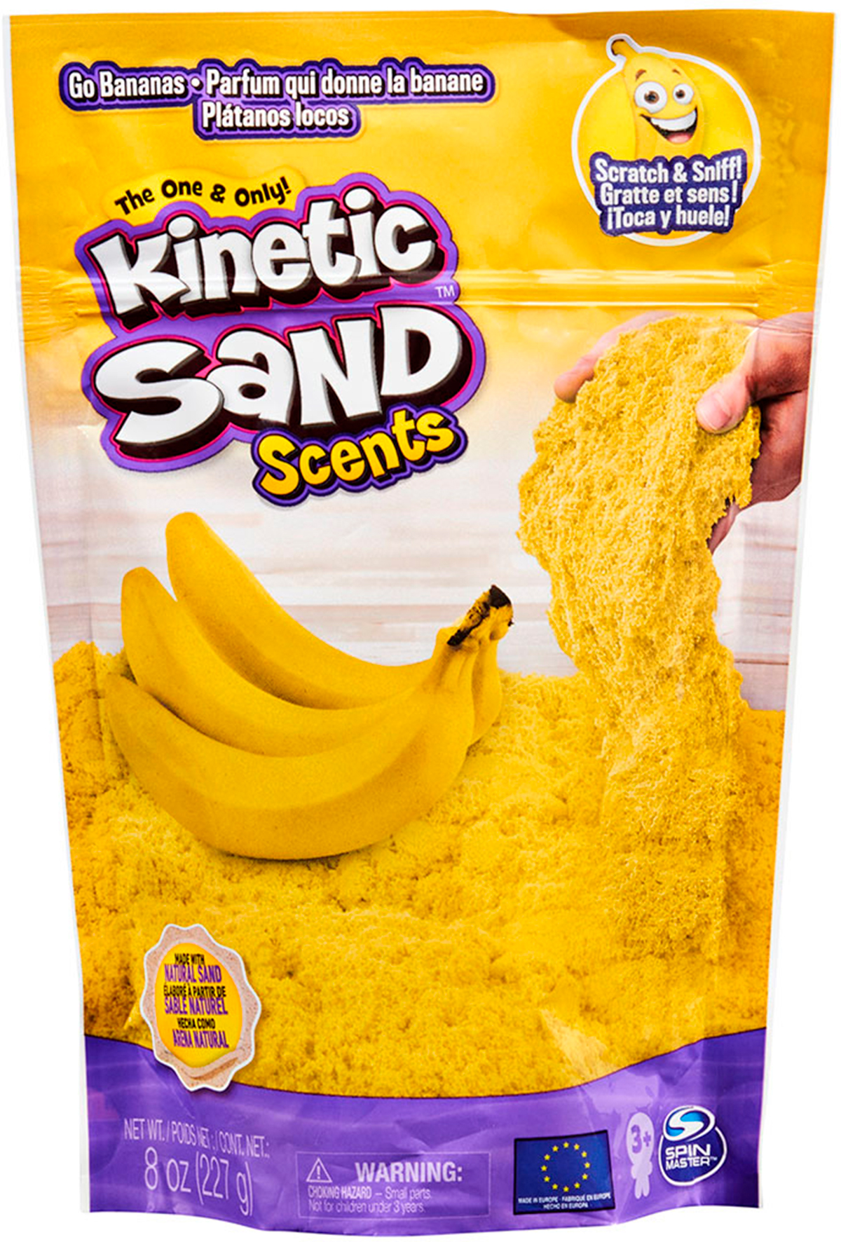 

Кинетический песок Kinetic Sand Банановый десерт ароматизированный (71473B)