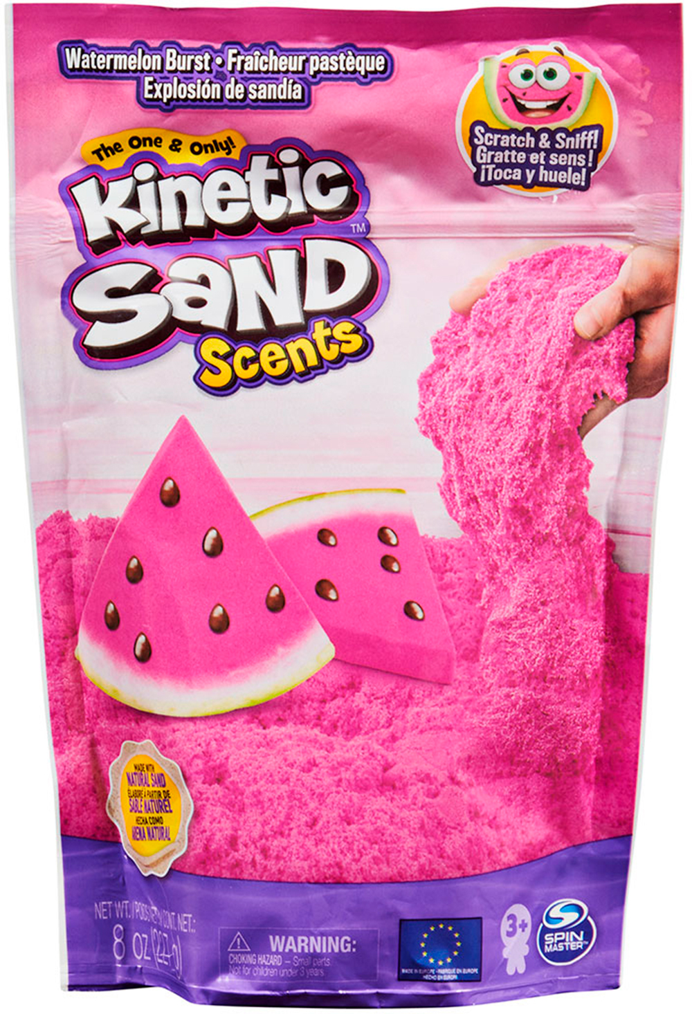 

Кинетический песок Kinetic Sand Арбузный взрыв ароматизированный (71473W)