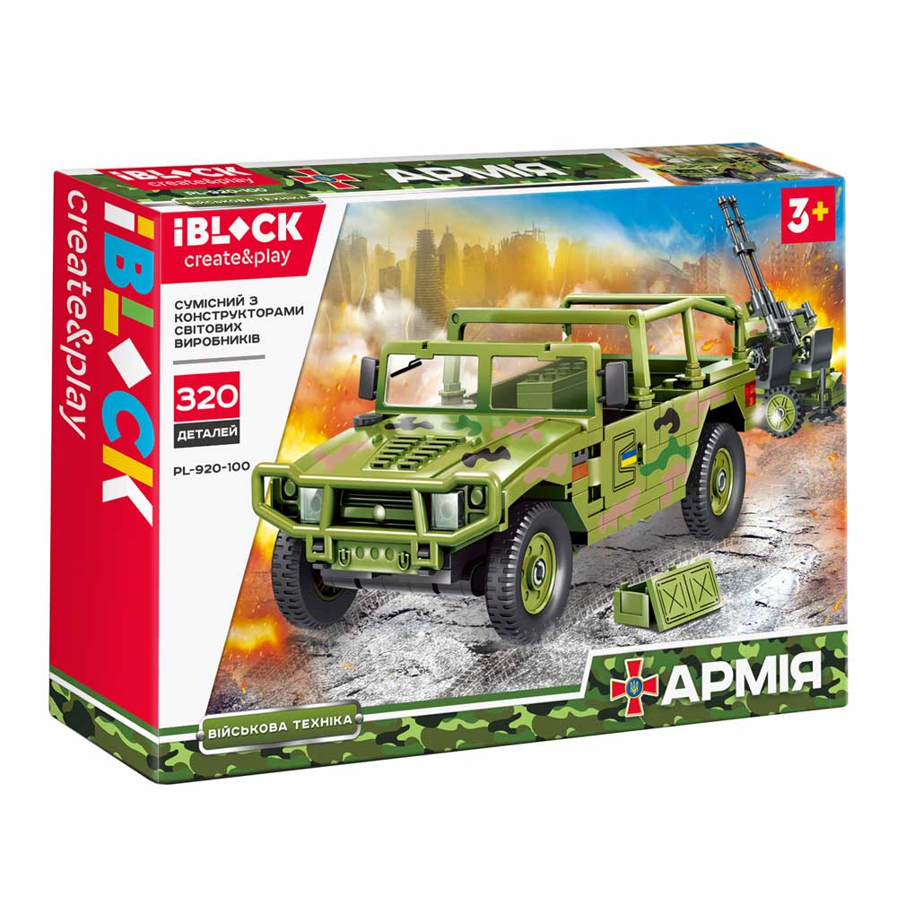 

Конструктор IBLOCK Армия Hummer с зенитной установкой (PL-920-100)