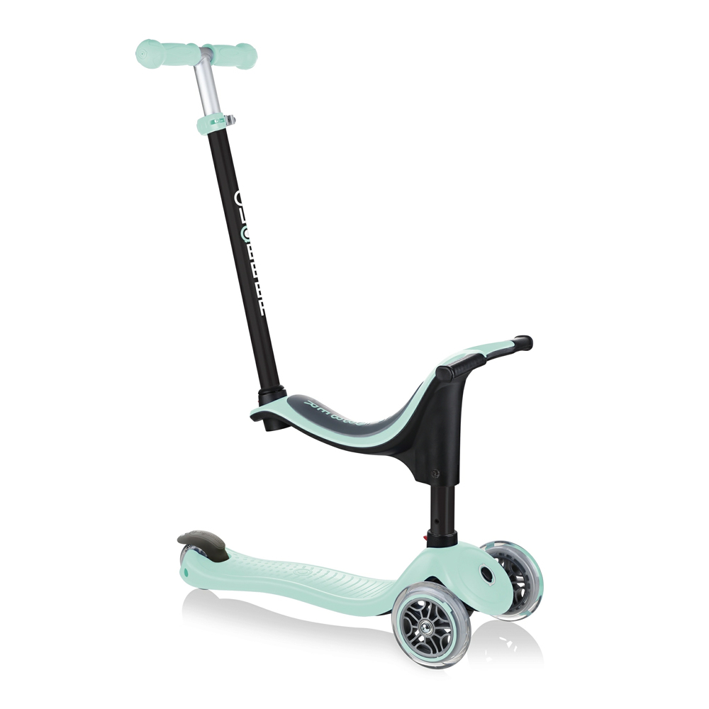 

Самокат Globber Go up sporty пастельний зелений з підсвічуванням (452-206-3)