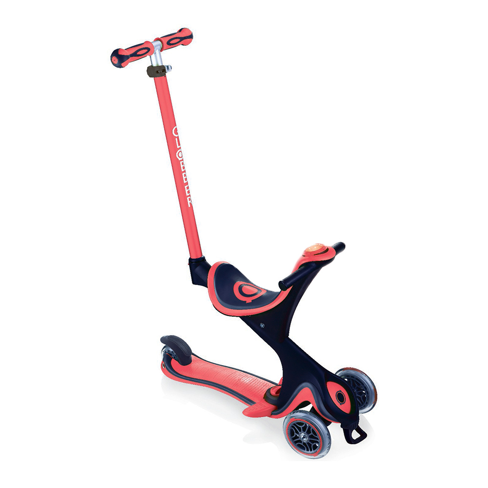 

Самокат Globber Go up comfort play 5 в 1 червоний з підсвічуванням (463-102-2)