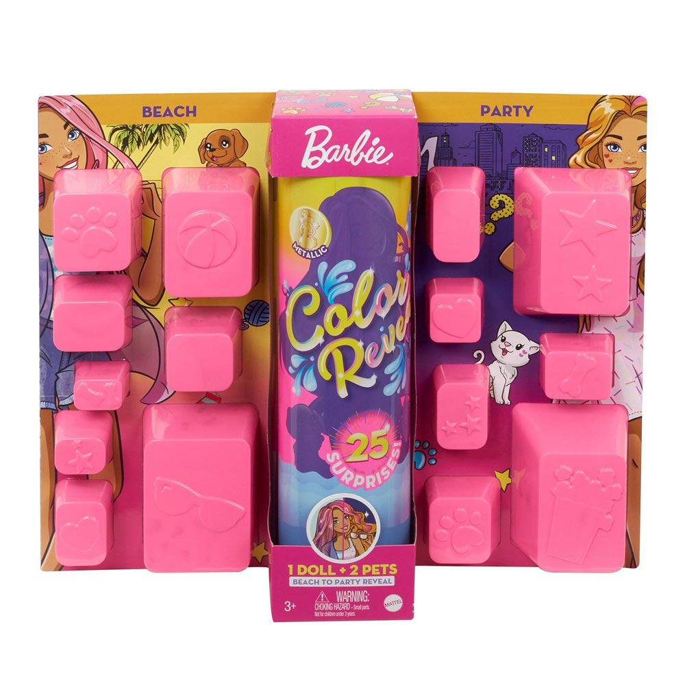 

Набор-сюрприз Barbie Color reveal Пляж и вечеринка (GPD54/GPD55)