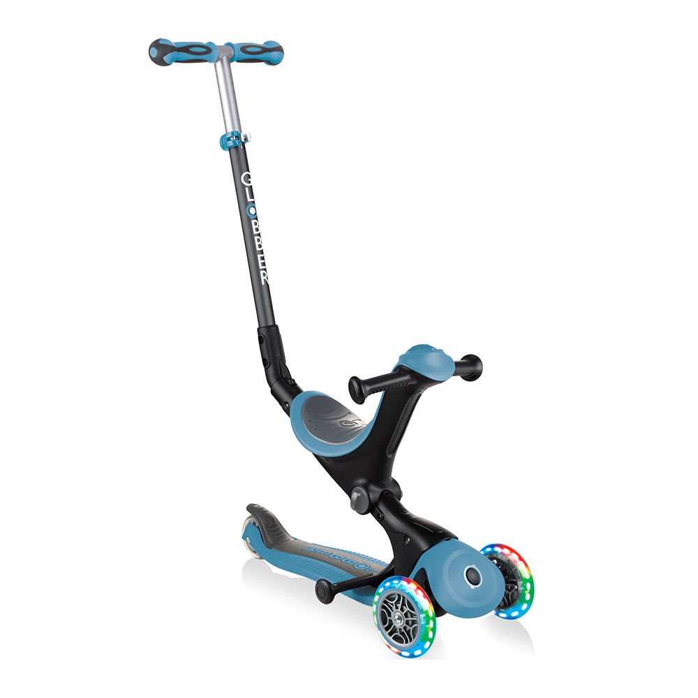 

Самокат Globber Go up deluxe lights 5 в 1 попелясто-блакитний (646-200)