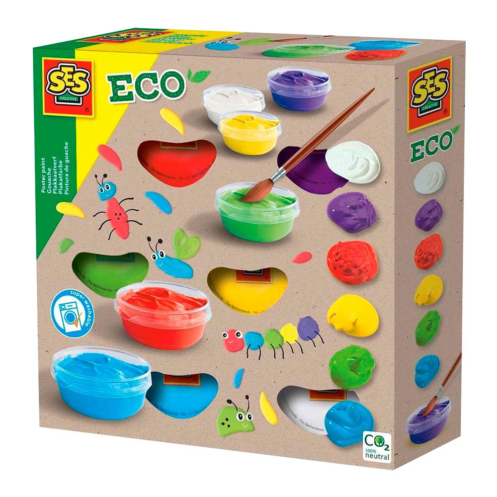 

Набір гуаші Ses creative Eco Яскрава палітра 6 штук (00365)