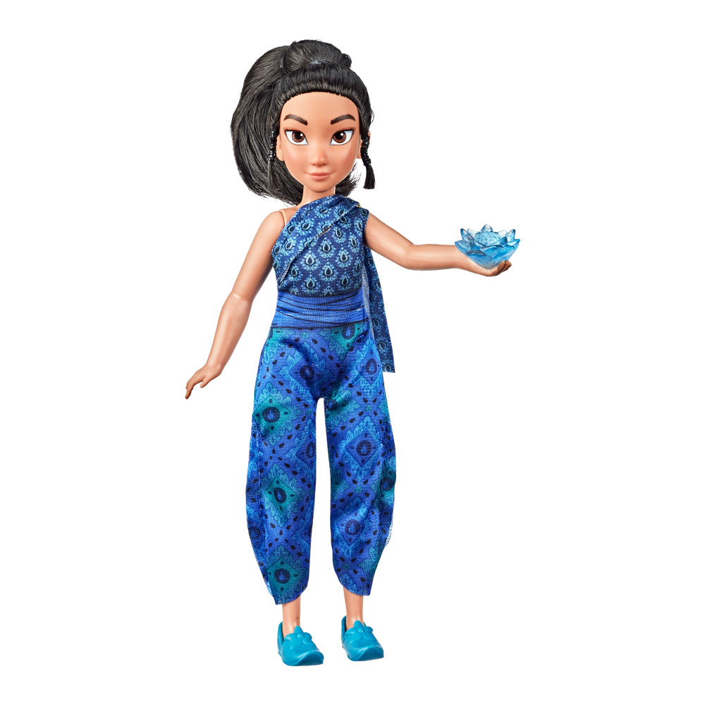 

Кукла Disney Raya and the last dragon Юная Райя с цветком Кумандры с эффектами (E9468)