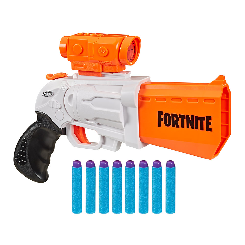 

Игрушечный пистолет Nerf Fortnite SR и 8 пуль (E9391)