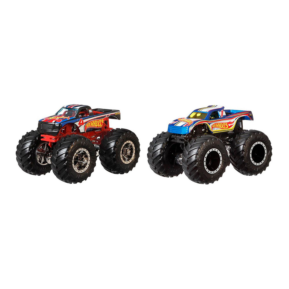 

Машинки Hot Wheels Monster trucks Номер 4 и Номер 1 1:64 (FYJ64/GTJ50)