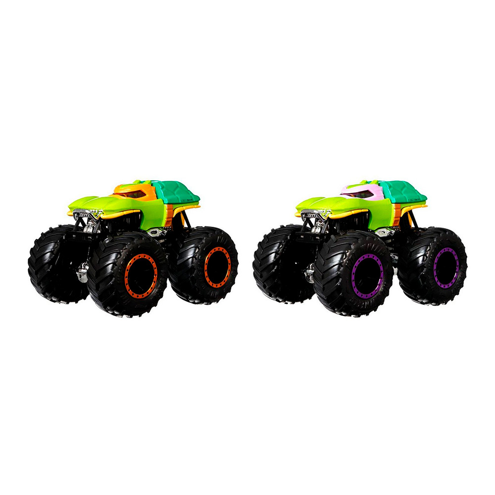

Машинки Hot Wheels Monster trucks Микеланджело и Донателло 1:64 (FYJ64/GTJ53)