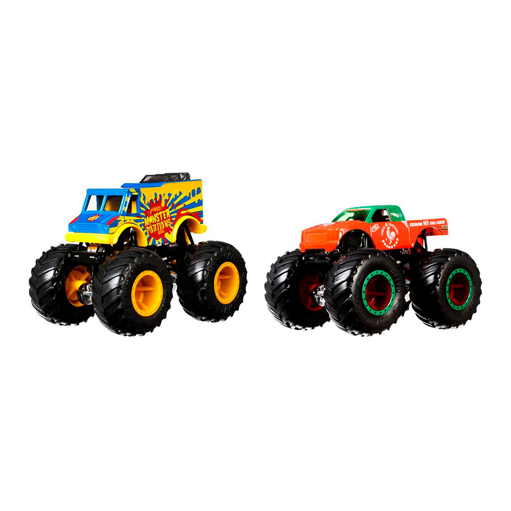 

Машинки Hot Wheels Monster trucks Monster Portions і Tuong ot Sriracha 1:64 (FYJ64/GTJ49)