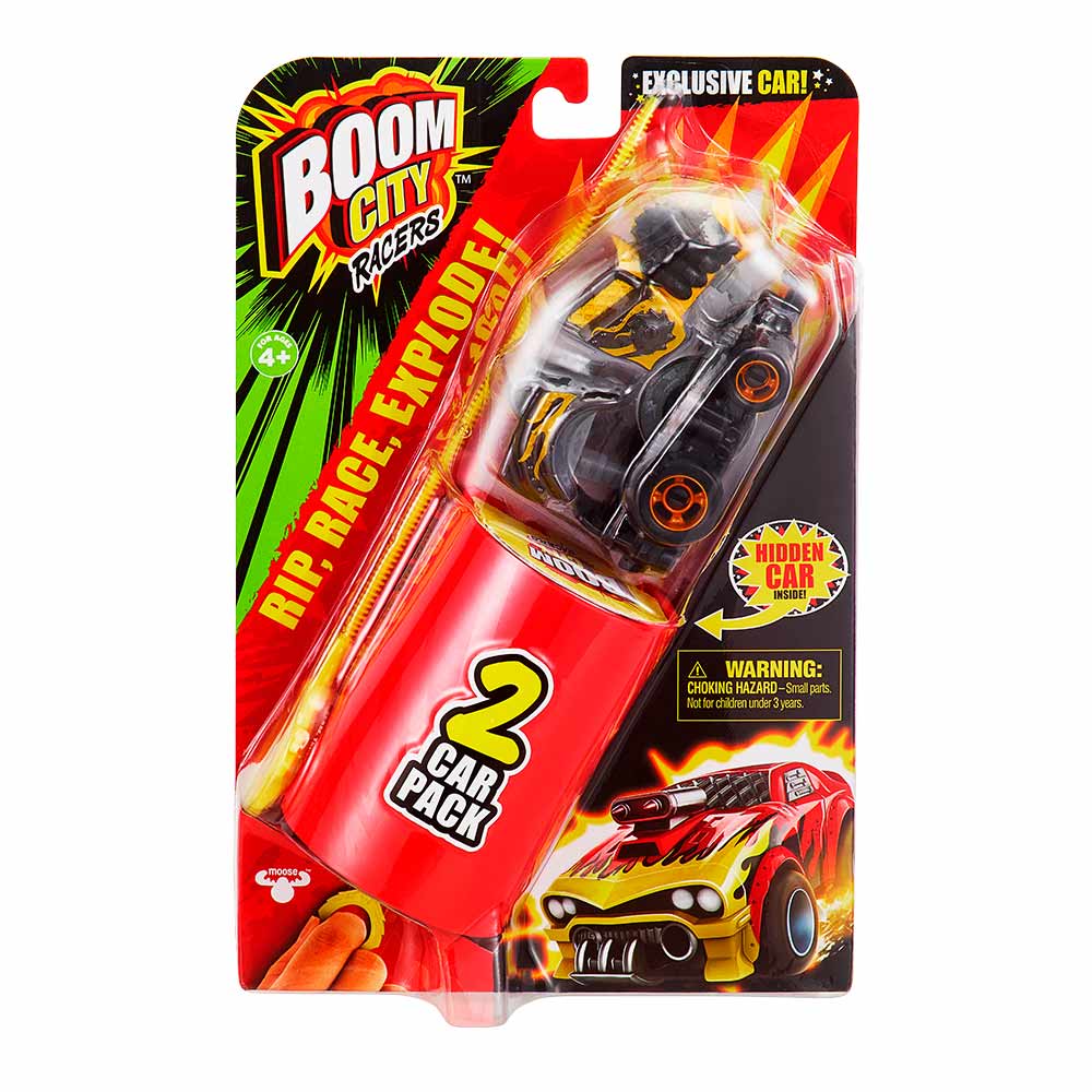 Акція на Набір-сюрприз Boom city racers Roast'd  2 машинки з пусковим пристроєм (40058) від Будинок іграшок