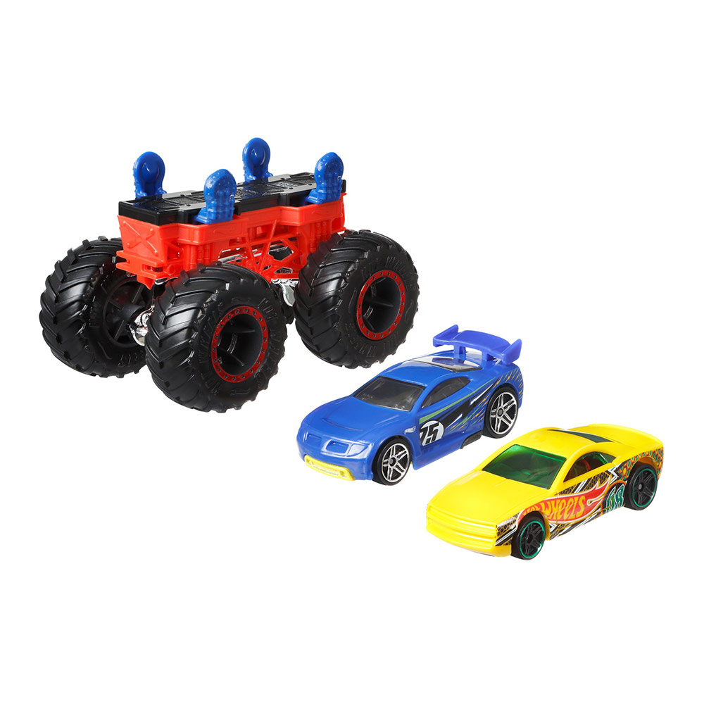 

Набор машинок Hot Wheels Monster trucks Создатель монстров желтая и синяя 1:64 (GWW13/GWW14)