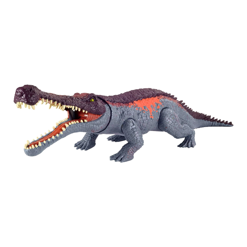 

Игровая фигурка Jurassic World Мощный укус Саркозухус серый (GJP32/GVG68)