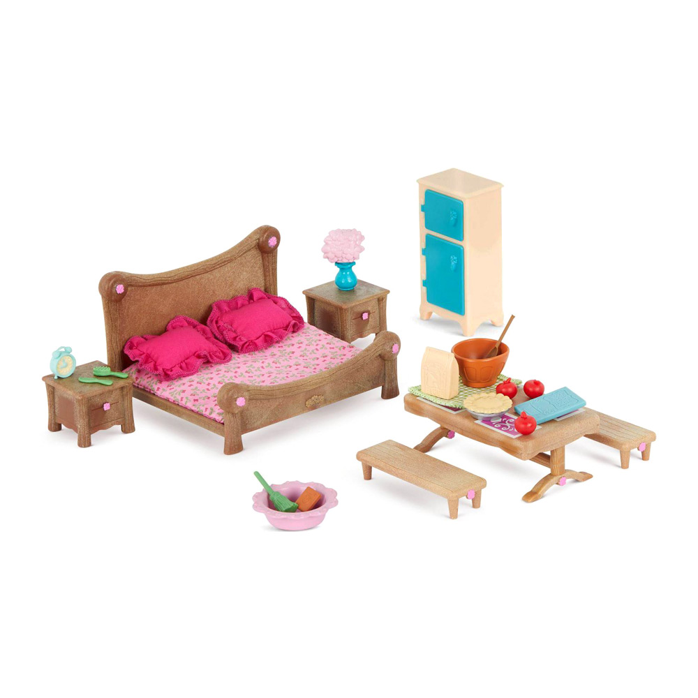 

Игровой набор Li'l Woodzeez Спальня и столовая (6127Z)