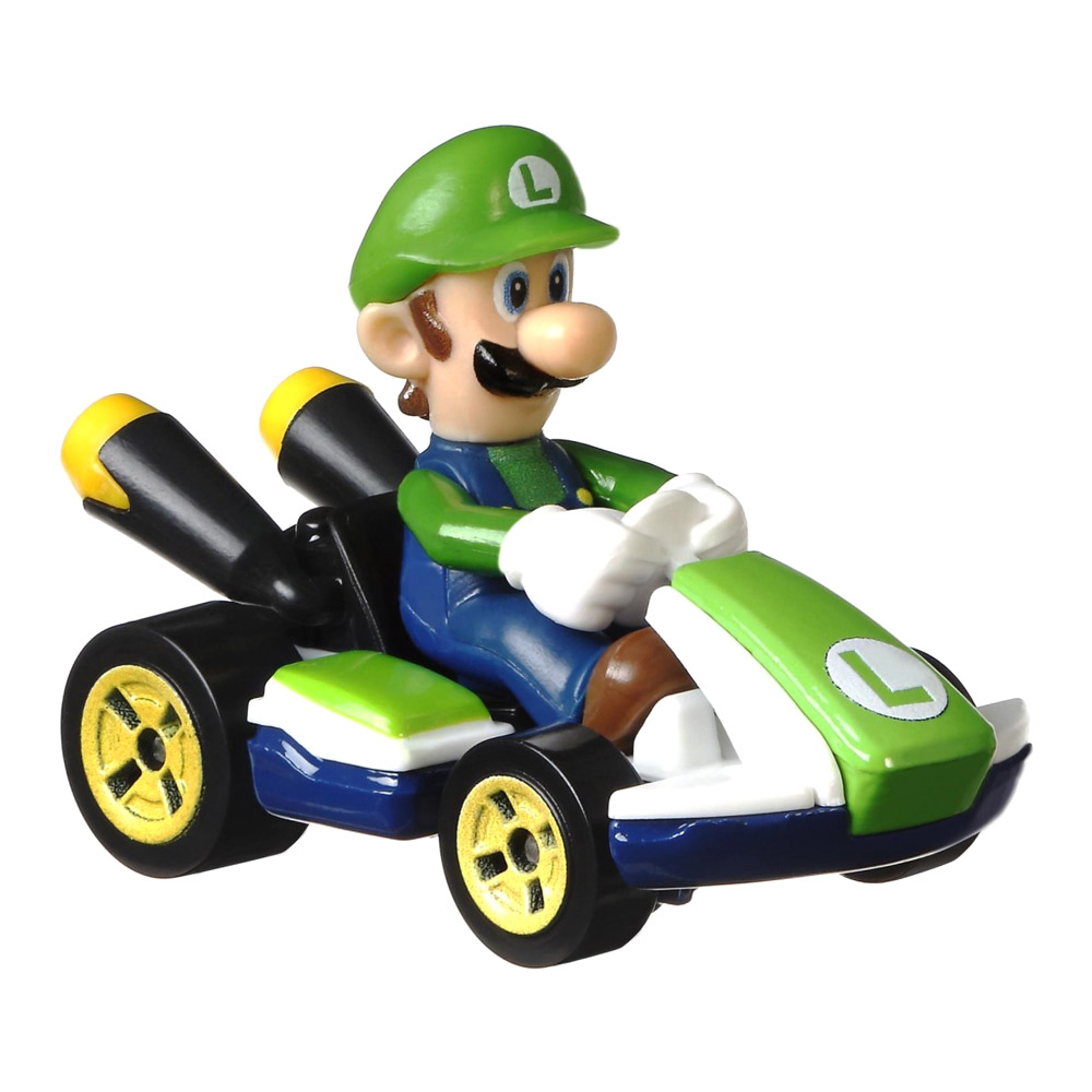 

Машинка Hot Wheels Mario kart Луїджі стандартний карт (GBG25/GLP37)
