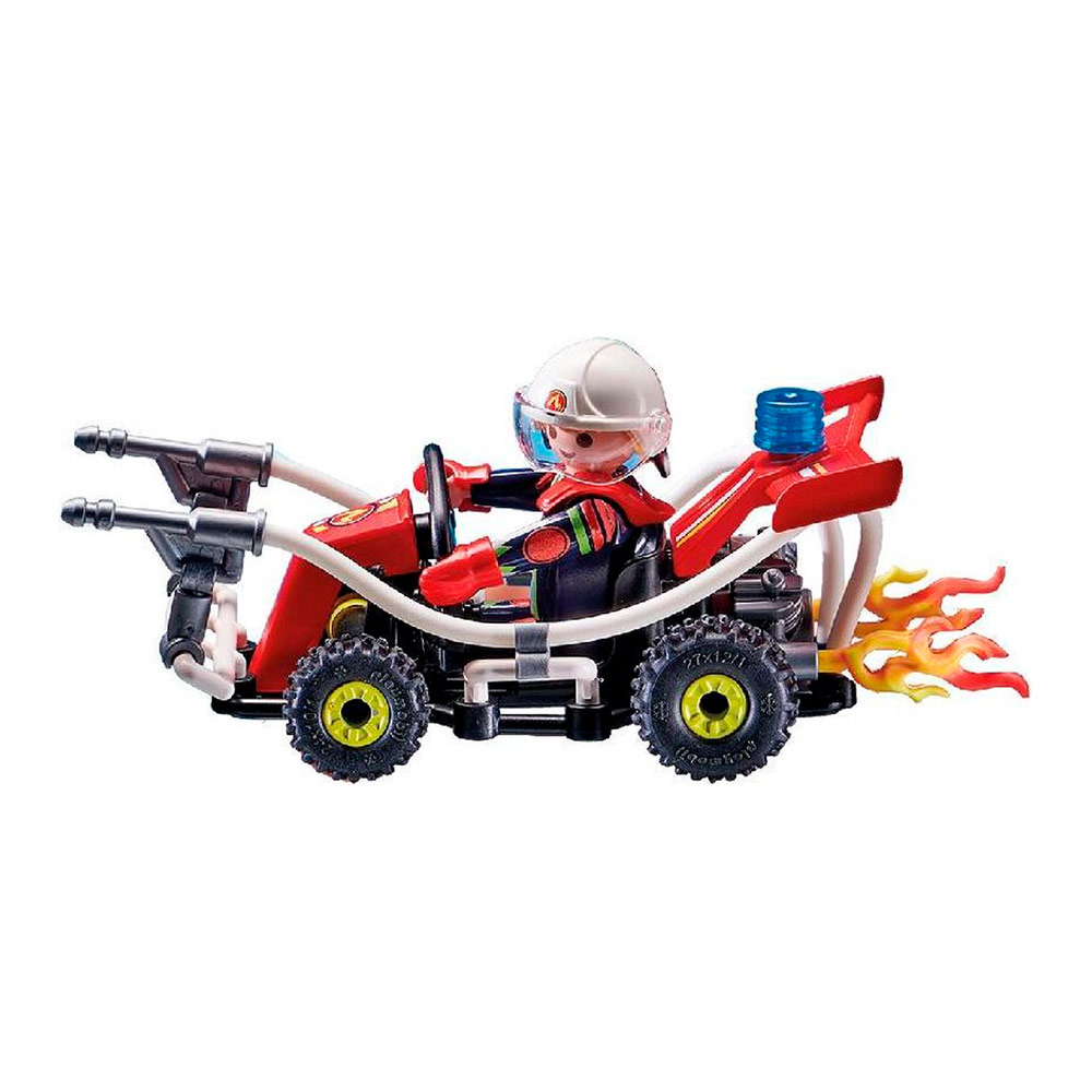 Акция на Конструктор Playmobil Stunt show Вогняний квадроцикл (70554) от Будинок іграшок