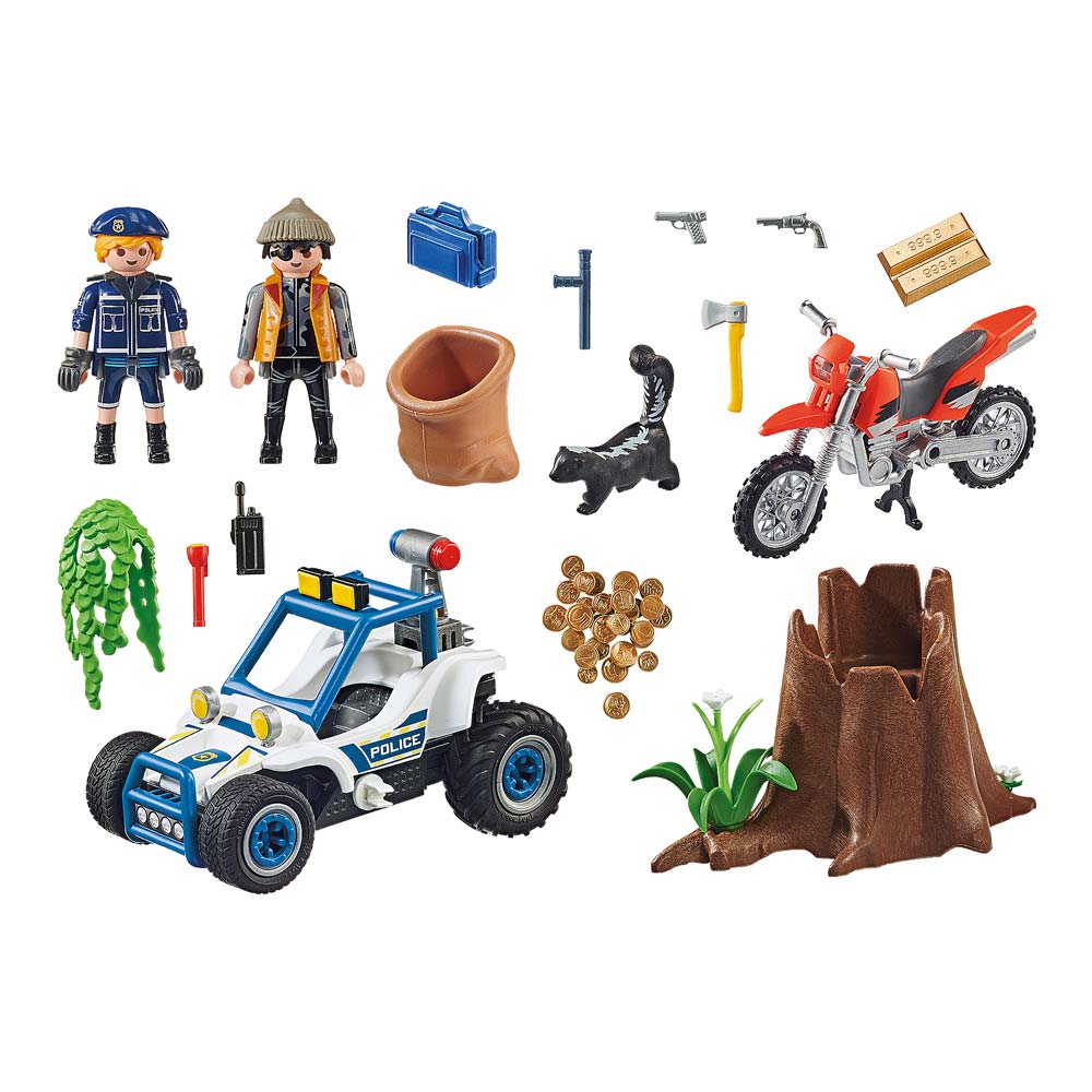 Акція на Набір Playmobil City Action Поліцейський позашляховик із викрадачем коштовностей (70570) від Будинок іграшок