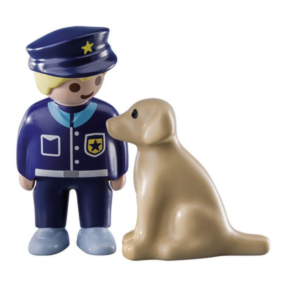 

Конструктор Playmobil 1.2.3 Поліцейський з собакою (70408)