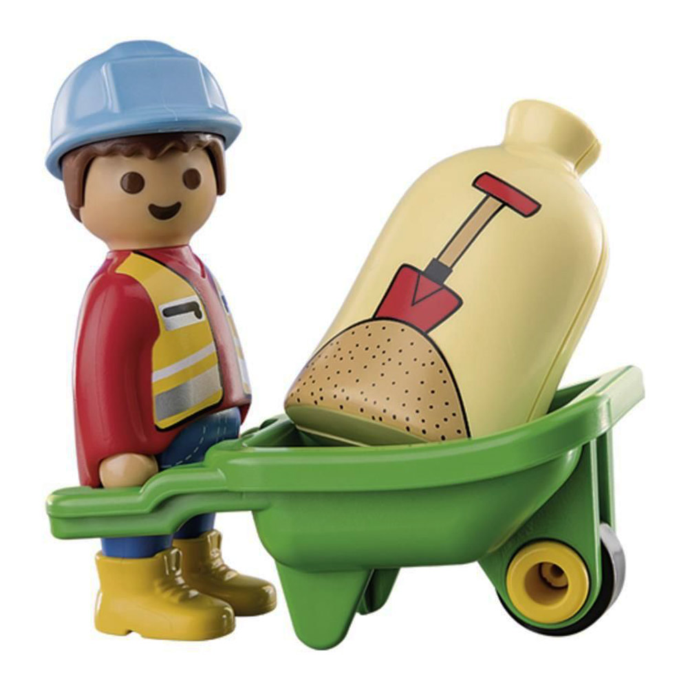 

Конструктор Playmobil 1.2.3 Будівельник з тачкою (70409)