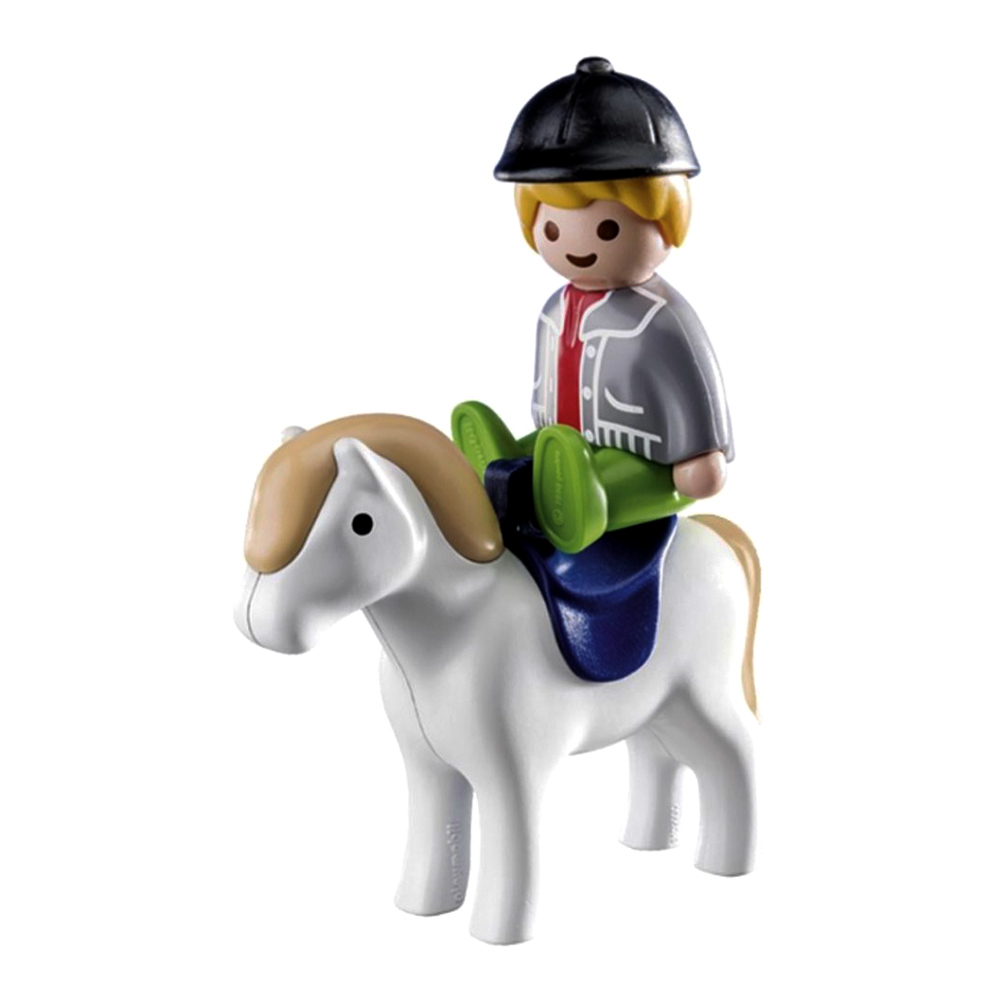 

Конструктор Playmobil 1.2.3 Хлопчик з поні (70410)