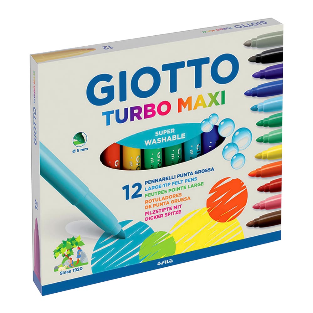 

Фломастеры Fila Giotto Turbo maxi 12 цветов (454000)