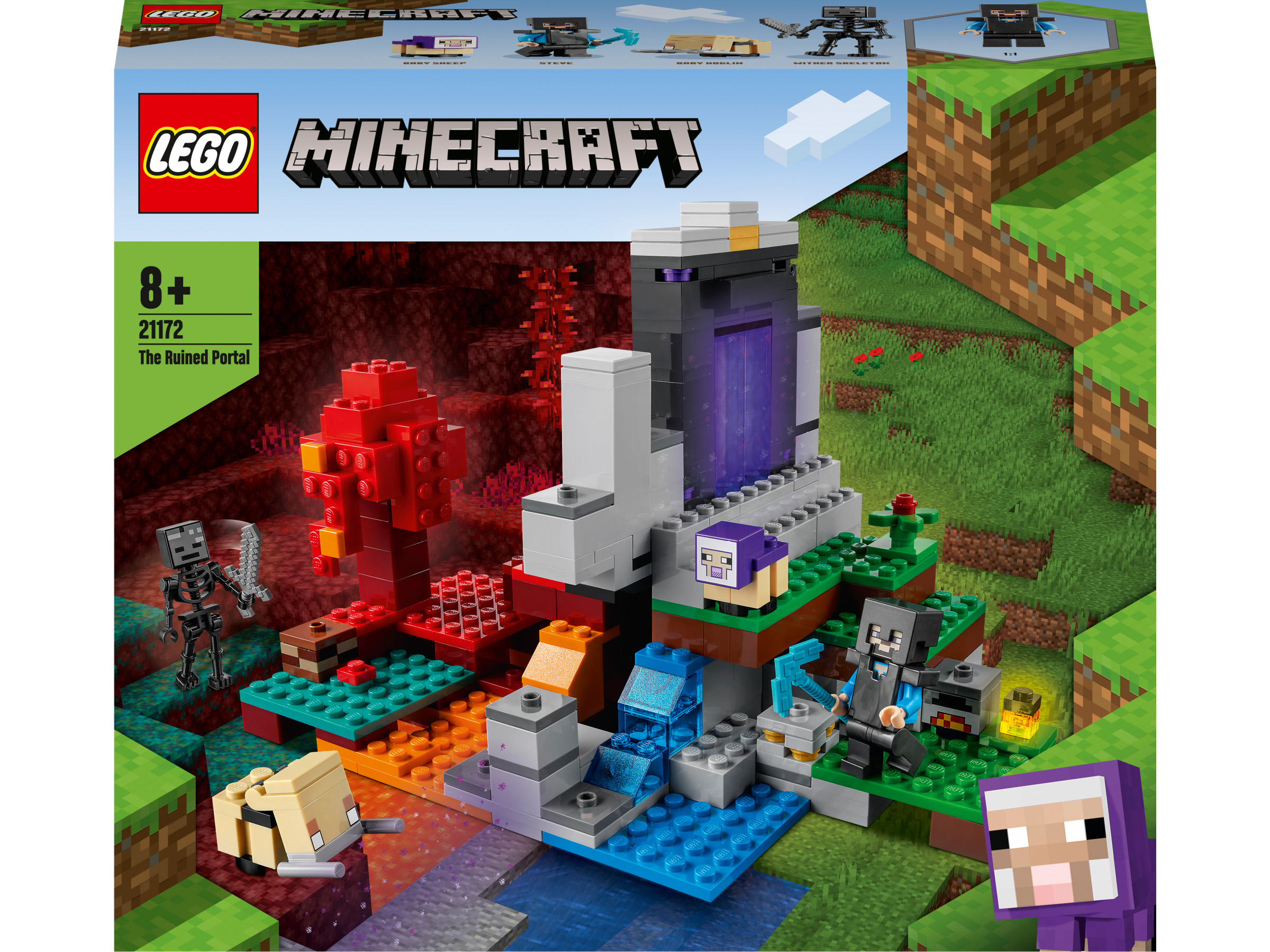 

Конструктор LEGO Minecraft Зруйнований портал (21172)