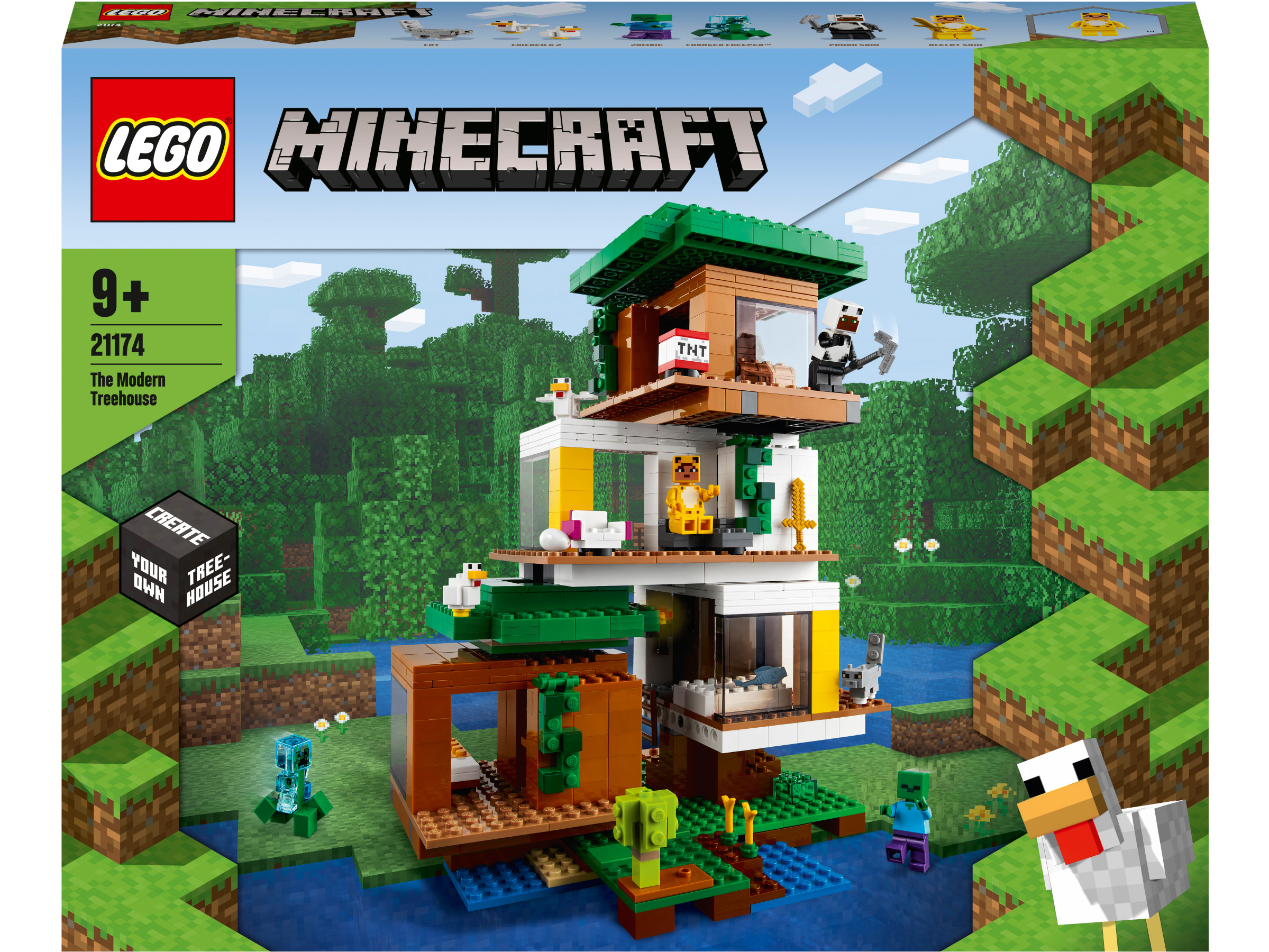 

Конструктор LEGO Minecraft Современный домик на дереве (21174)