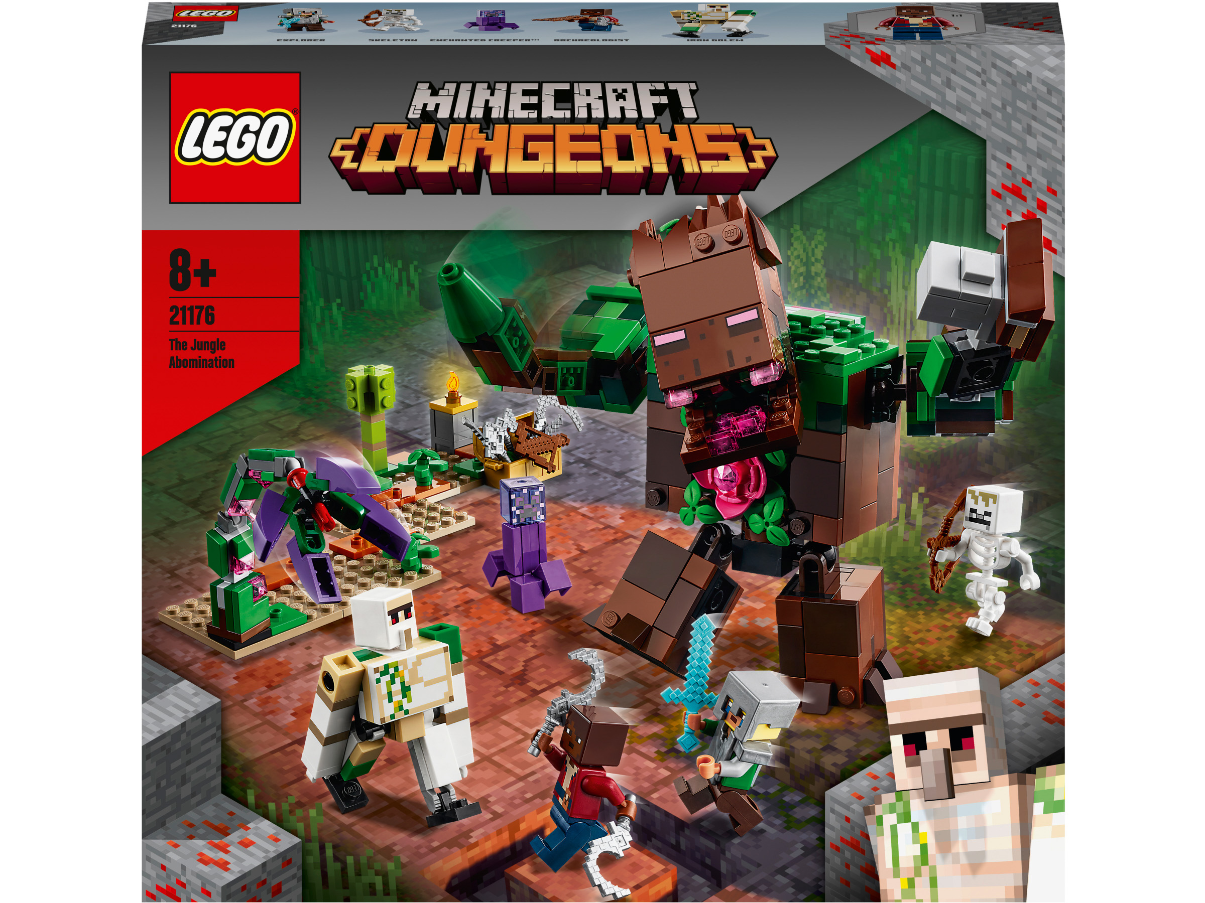 

Конструктор LEGO Minecraft Мерзость из джунглей (21176)