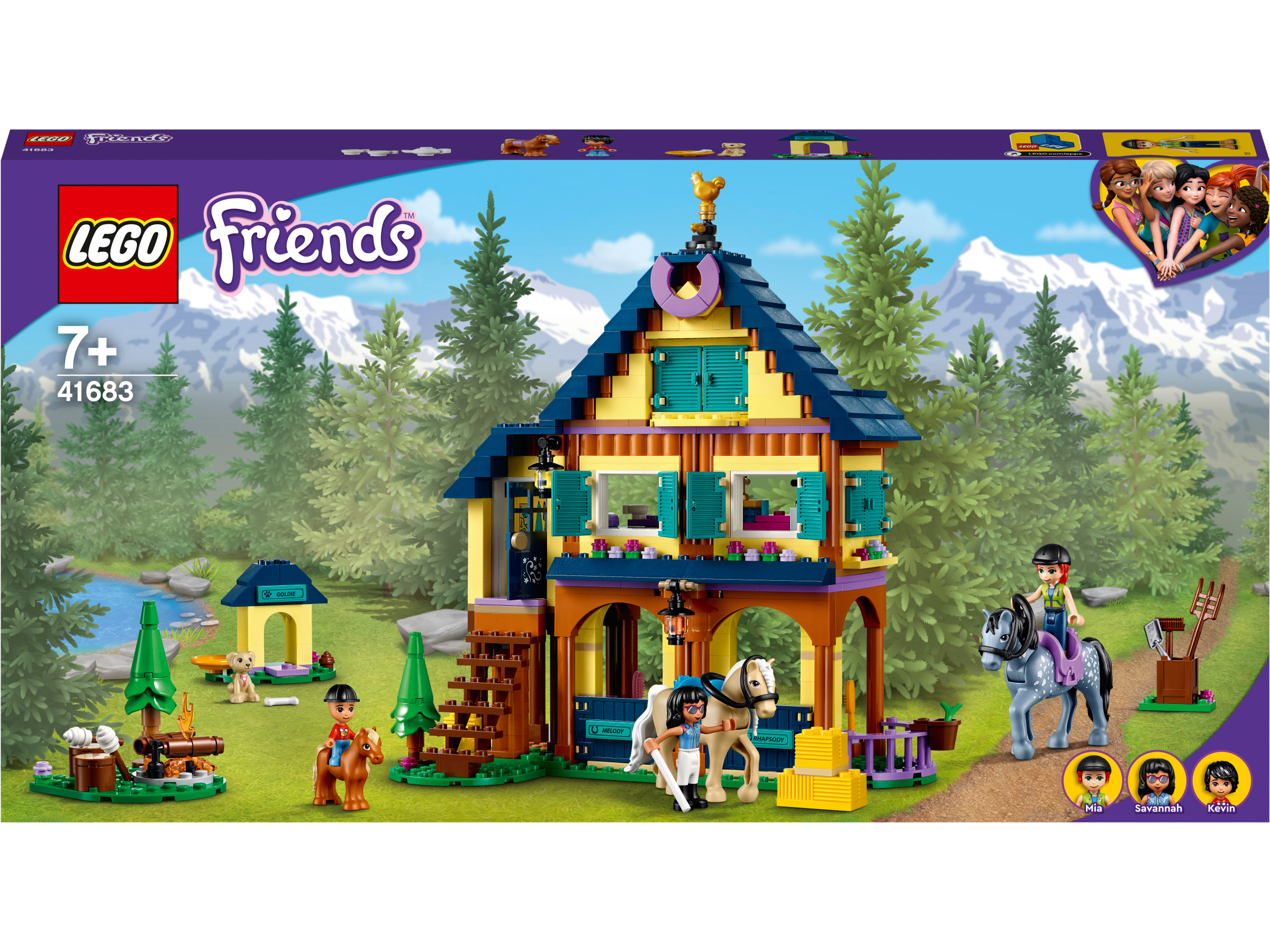 

Конструктор LEGO Friends Лесной клуб верховой езды (41683)
