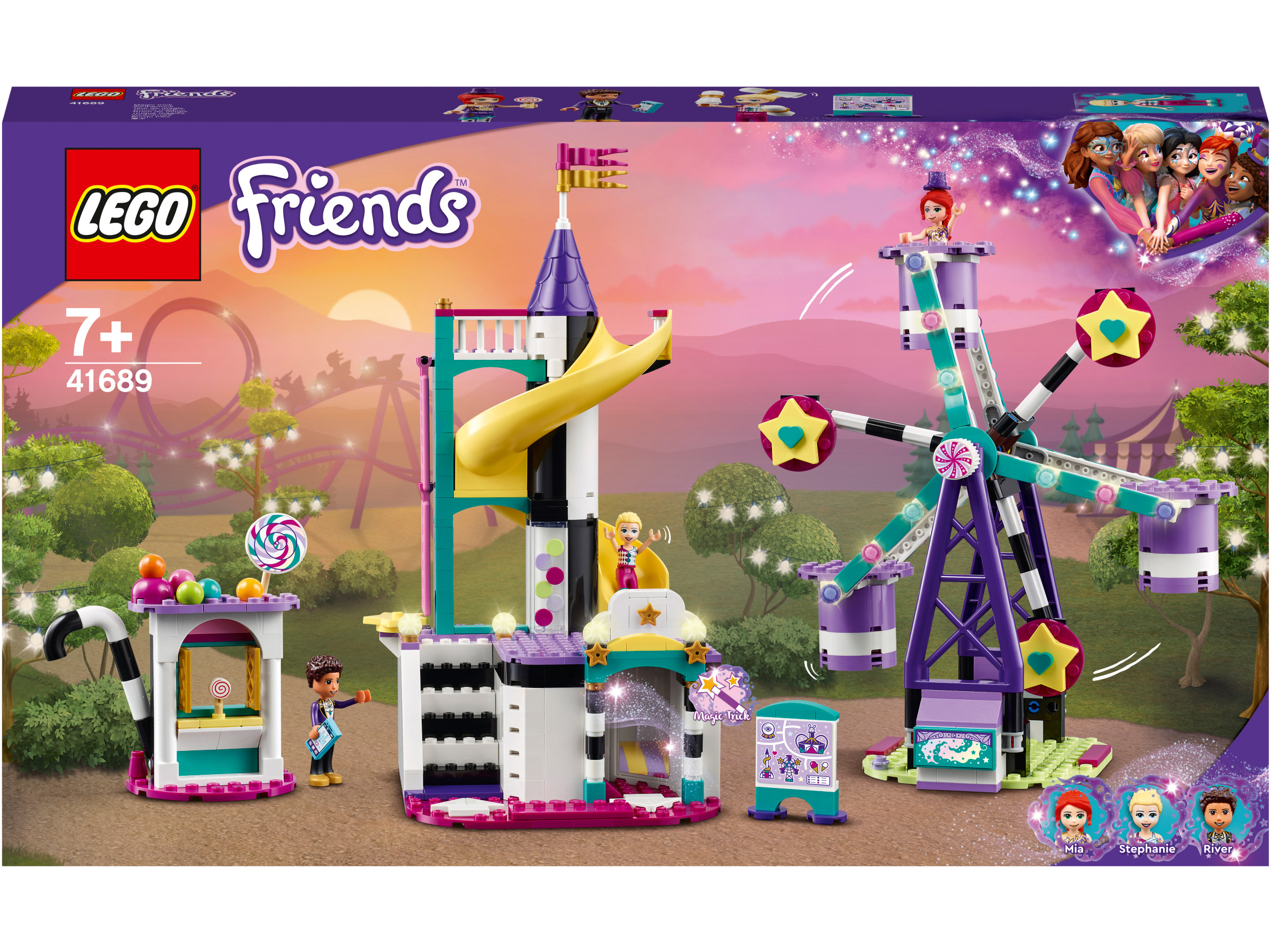 

Конструктор LEGO Friends Волшебное колесо обозрения и горка (41689)