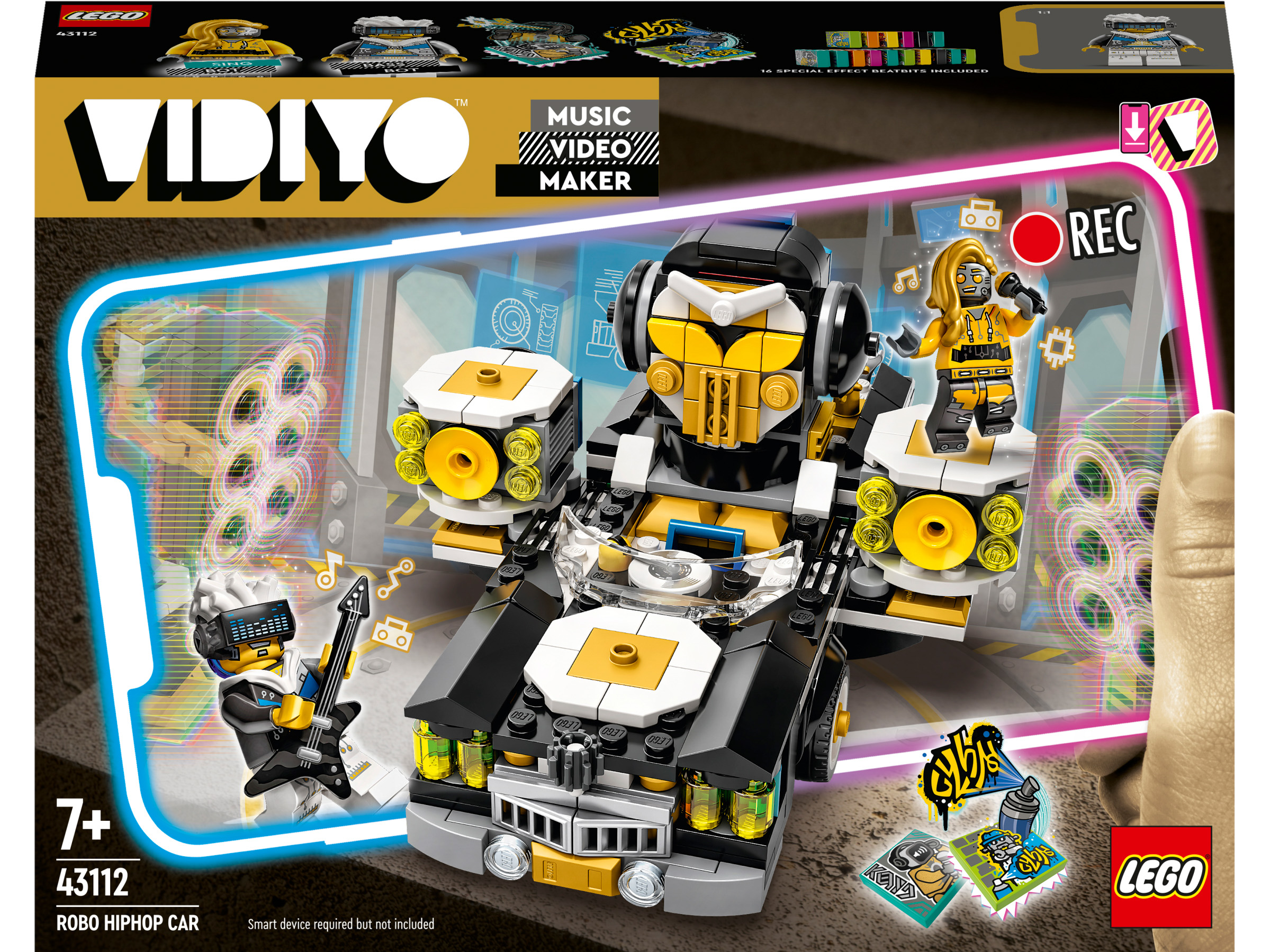 

Конструктор LEGO VIDIYO Robo HipHop Car Машина Хип-Хоп Робота (43112)
