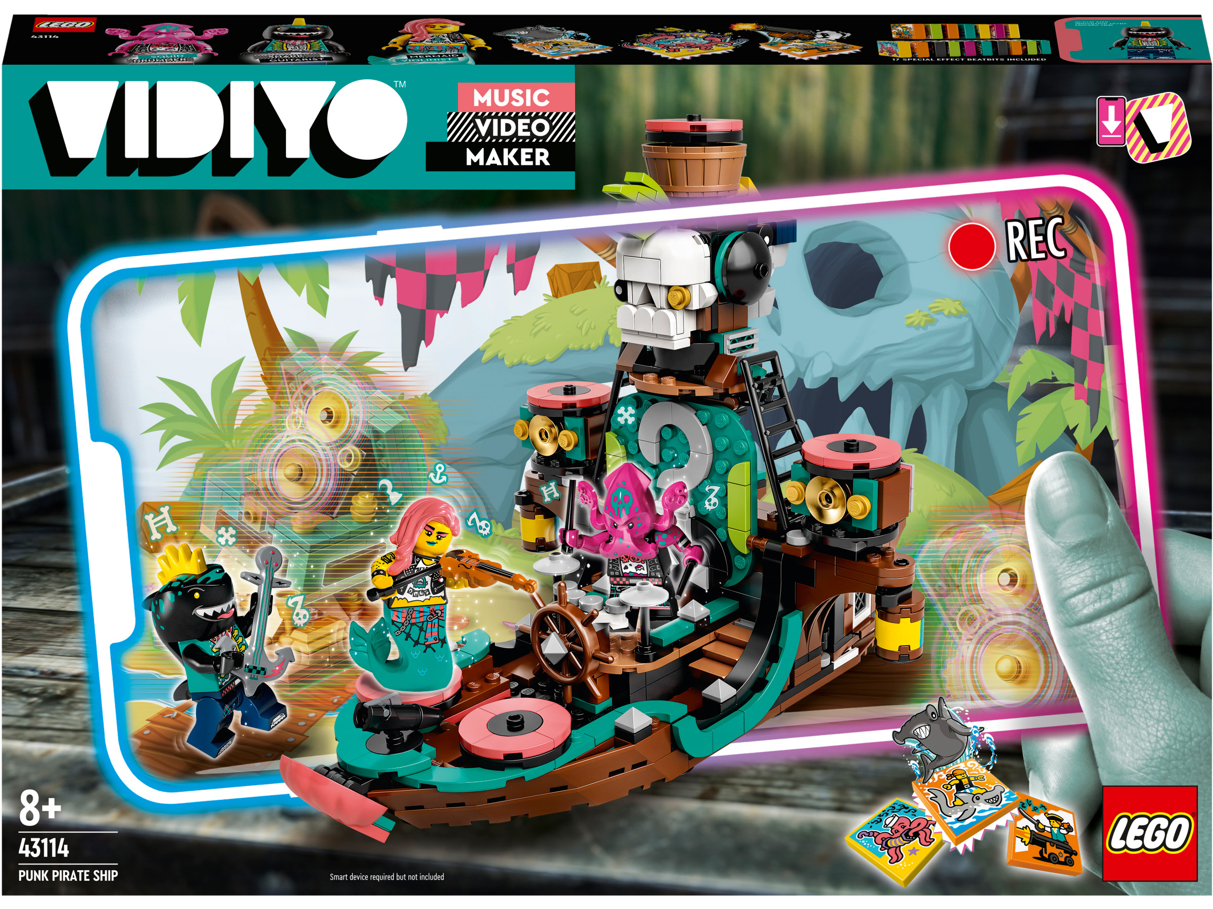 

Конструктор LEGO VIDIYO Punk Pirate Ship Корабль Пирата Панка (43114)