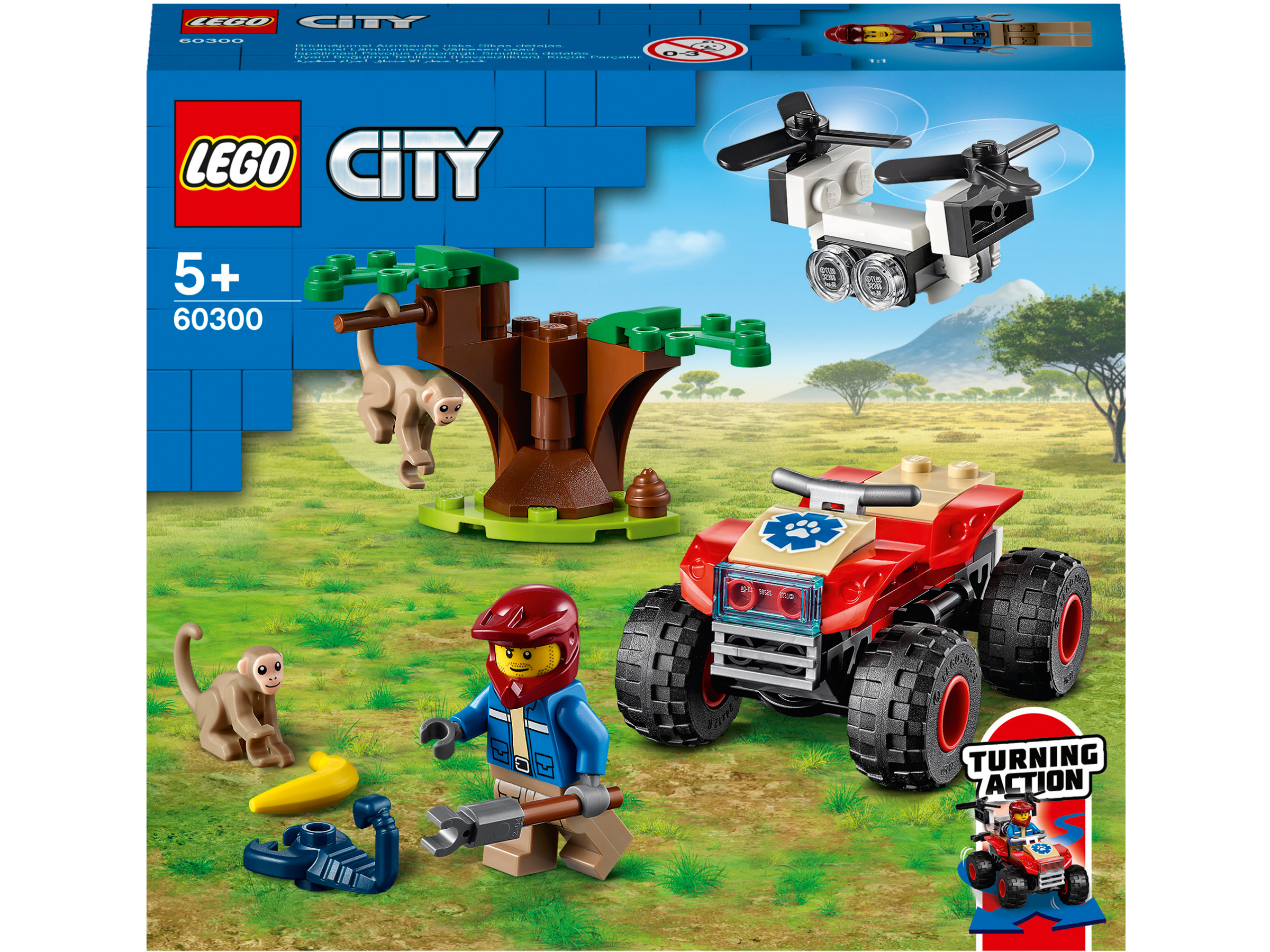 

Конструктор LEGO City Спасательный вездеход для зверей (60300)