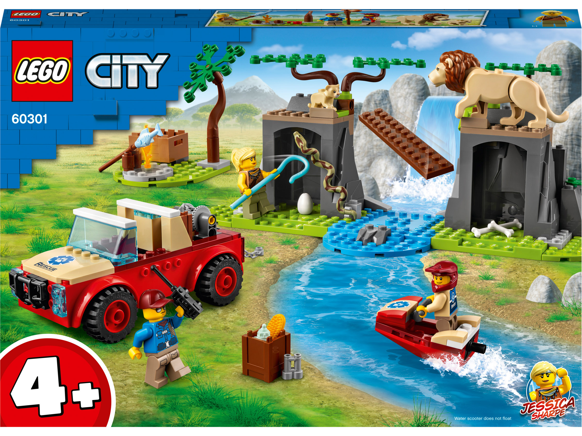 

Конструктор LEGO City Спасательный внедорожник для зверей (60301)