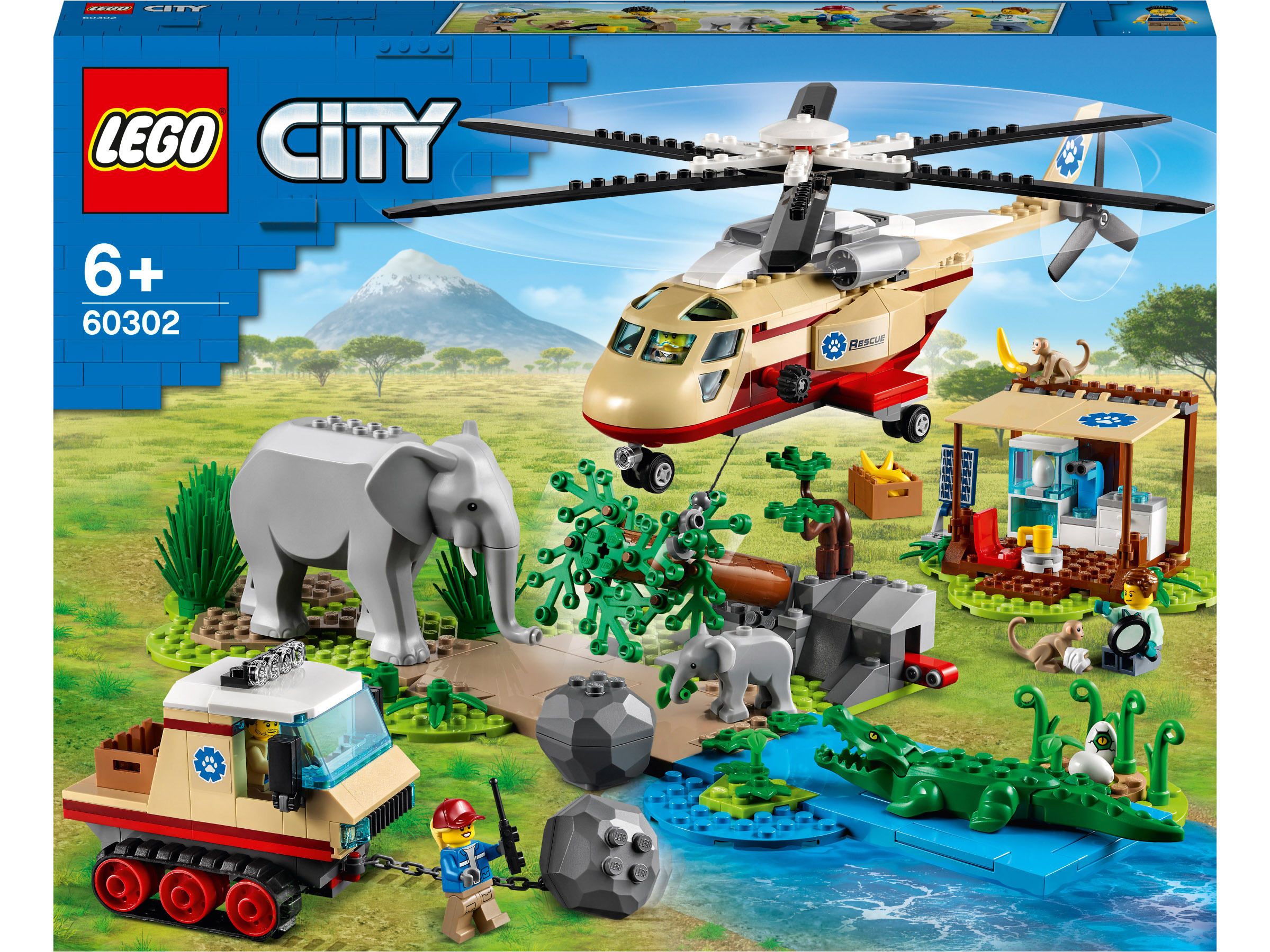 

Конструктор LEGO City Операція з порятунку диких тварин (60302)