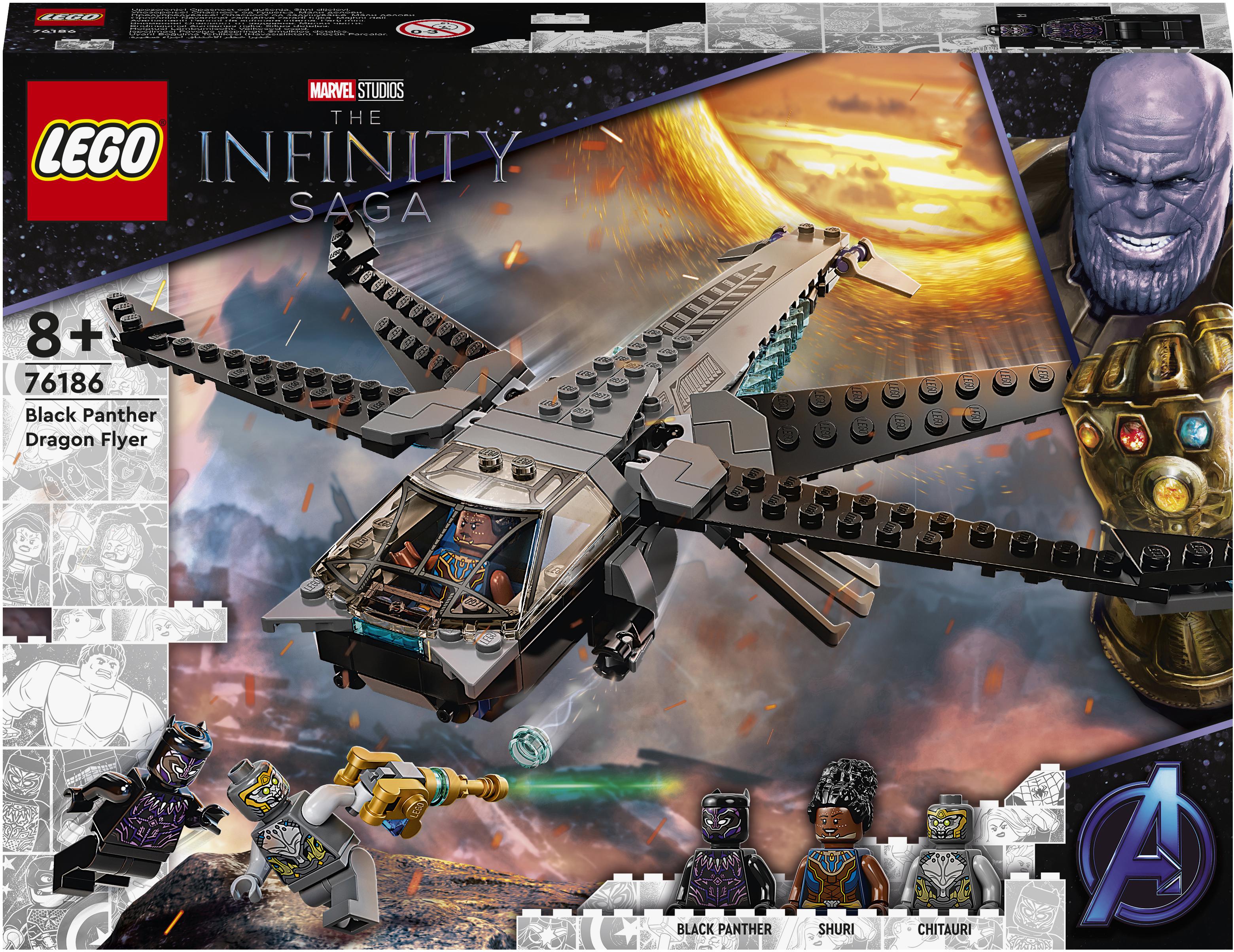 

Конструктор LEGO Super Heroes Marvel Avengers Корабль Чёрной Пантеры «Дракон» (76186)