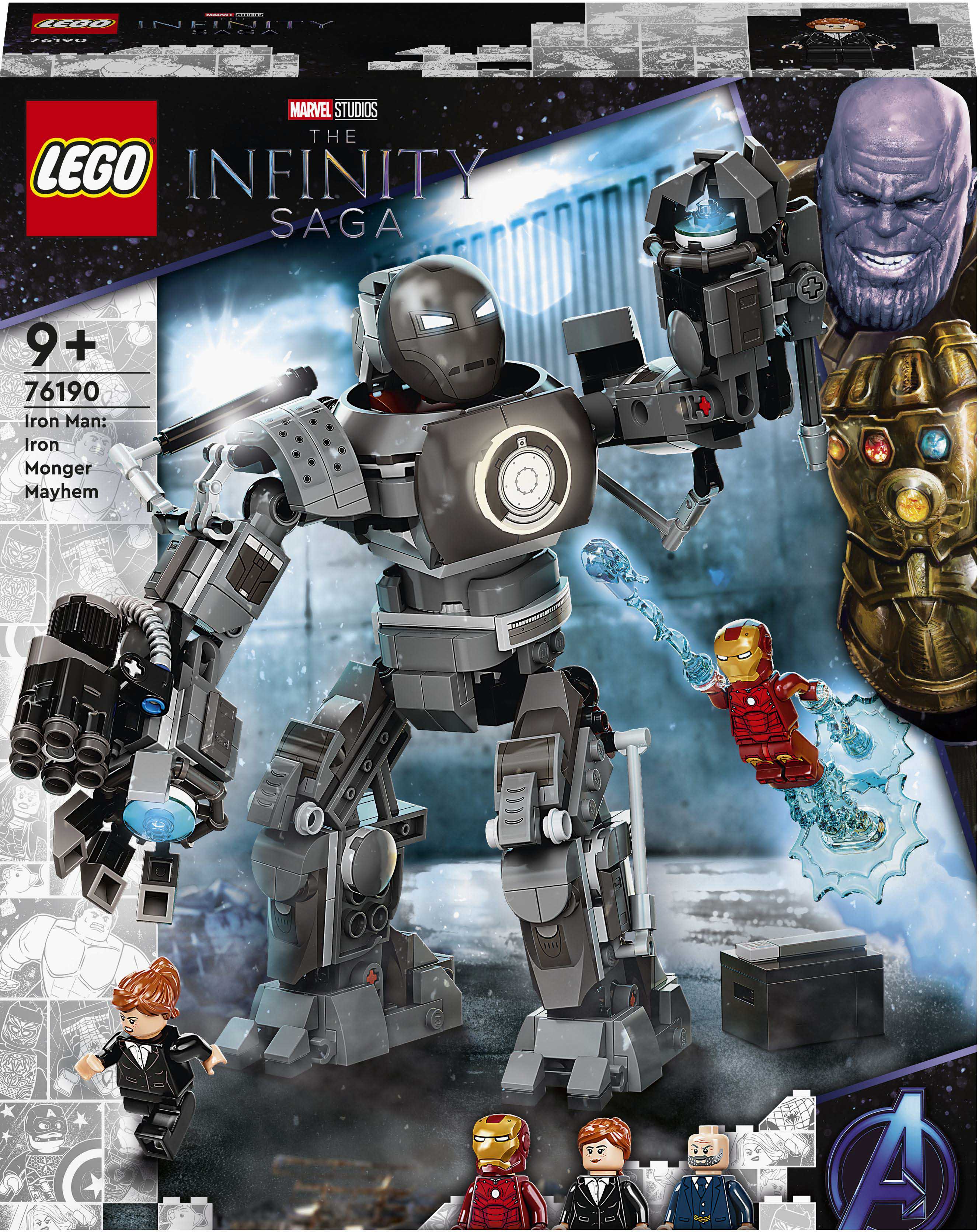 

Конструктор LEGO Super Heroes Marvel Avengers Железный человек: схватка с Железным Торговцем (76190)